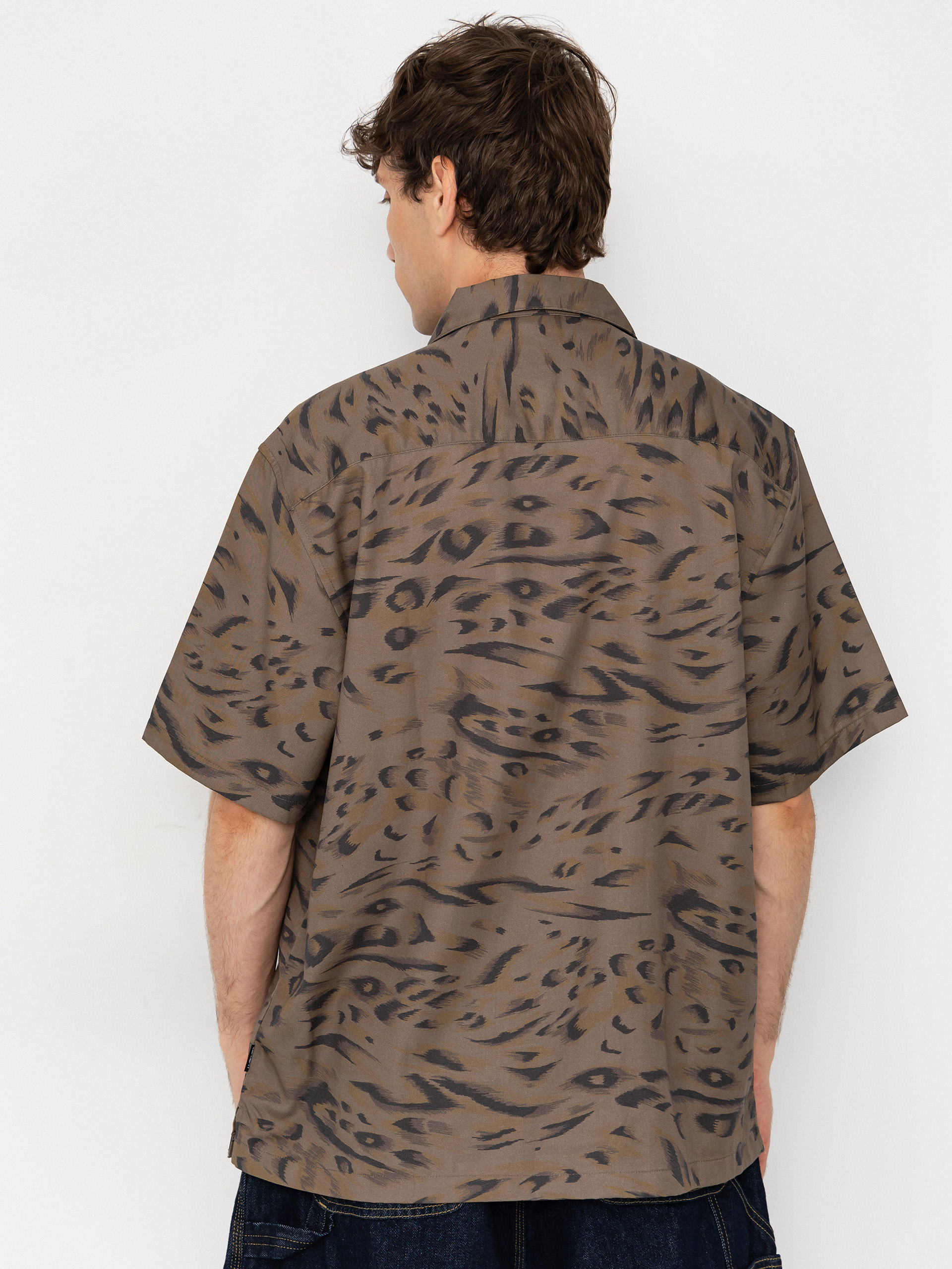 Carhartt WIP Shirt Travon (duck feather print cypress/black)