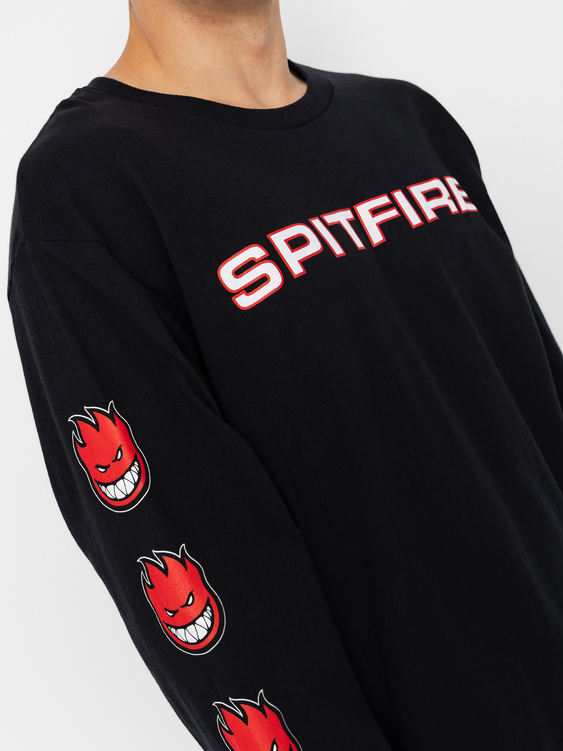 Spitfire Longsleeve Classic 87 Bighead Fill Sleeve (black w/red white black prints)