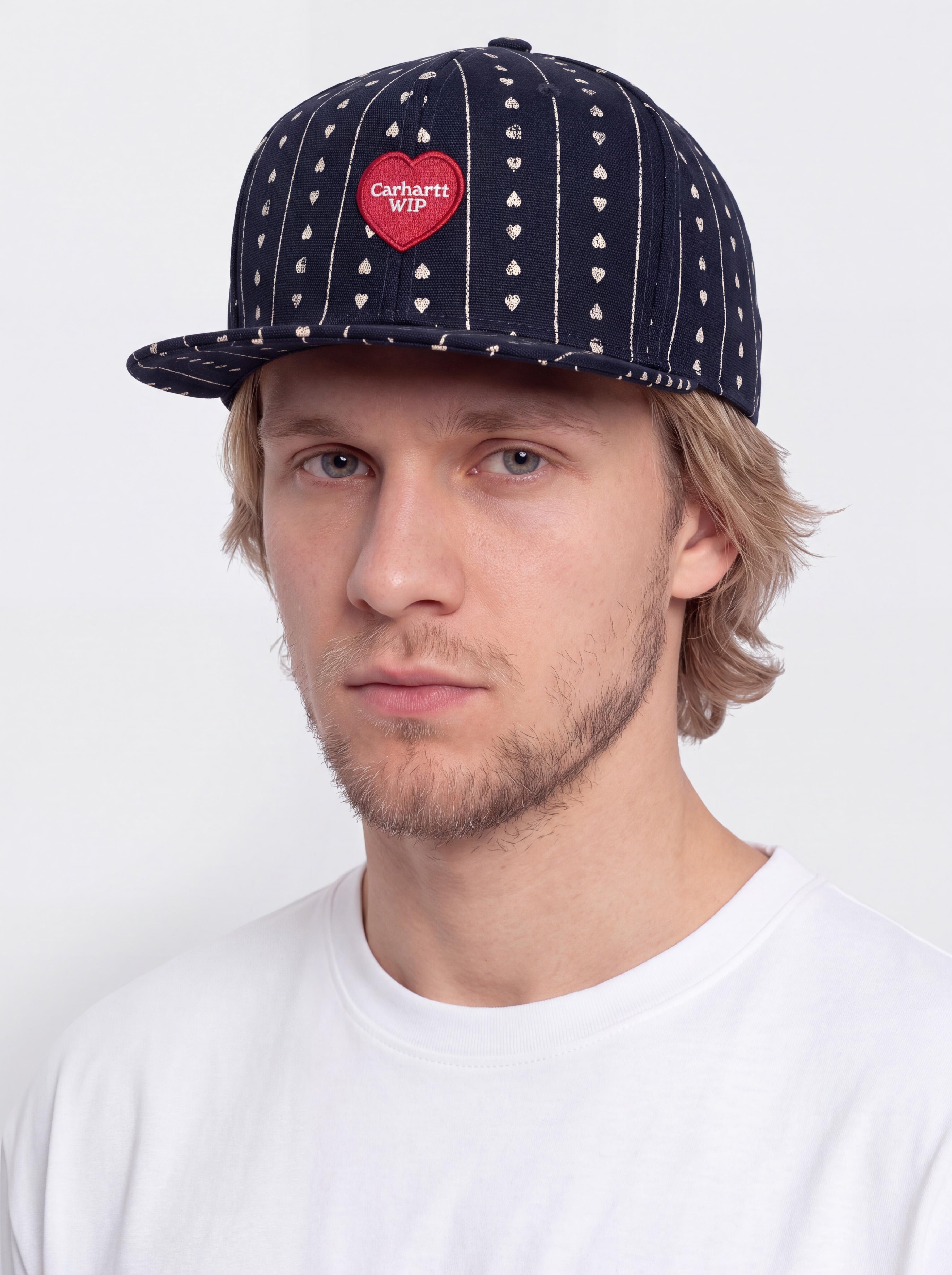 Carhartt WIP Drewe Cap (heart c pinstripe/ink/natural/dark navy)