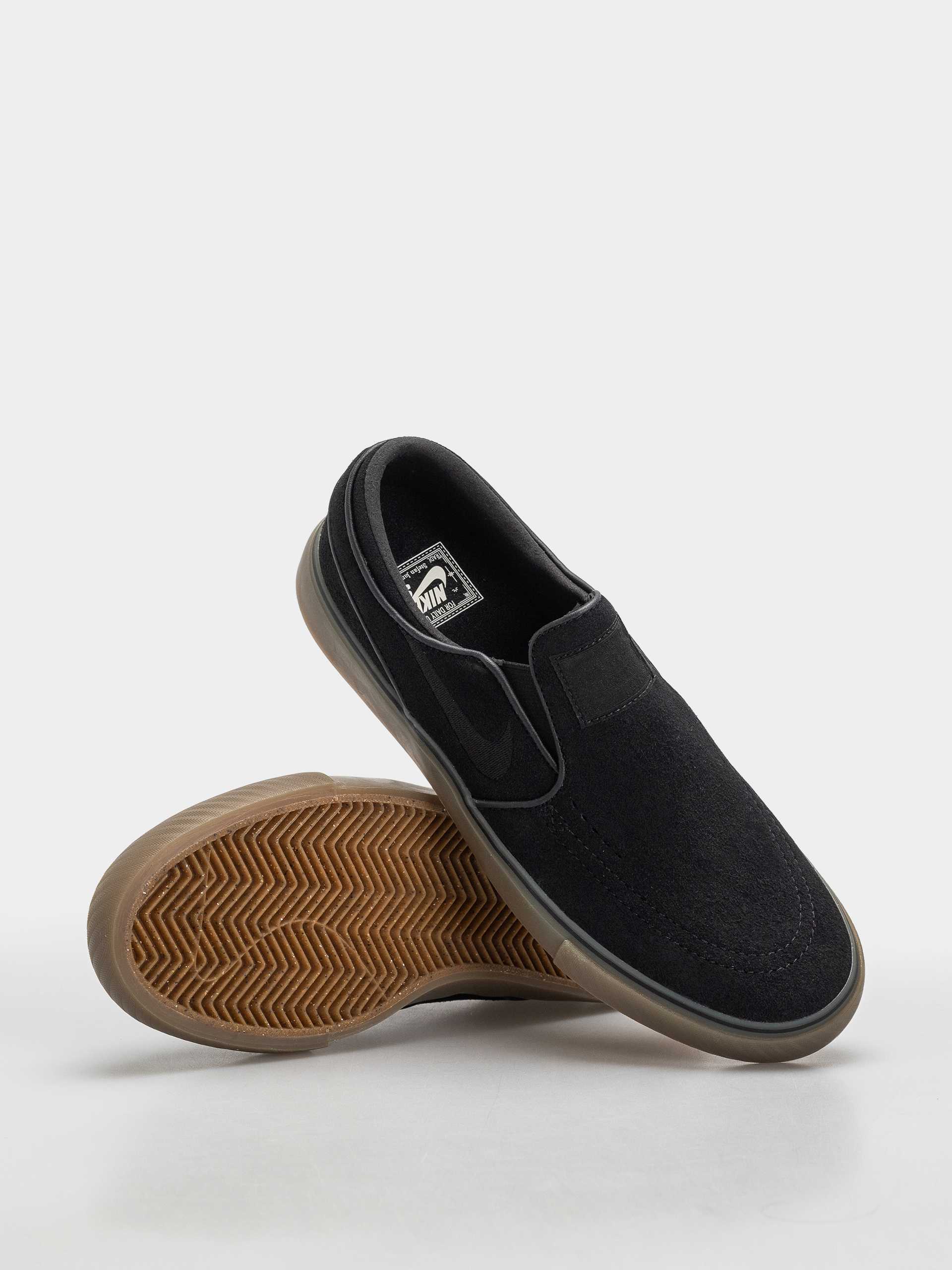 Nike SB Shoes Janoski+ Slip (black/black black gum light brown)