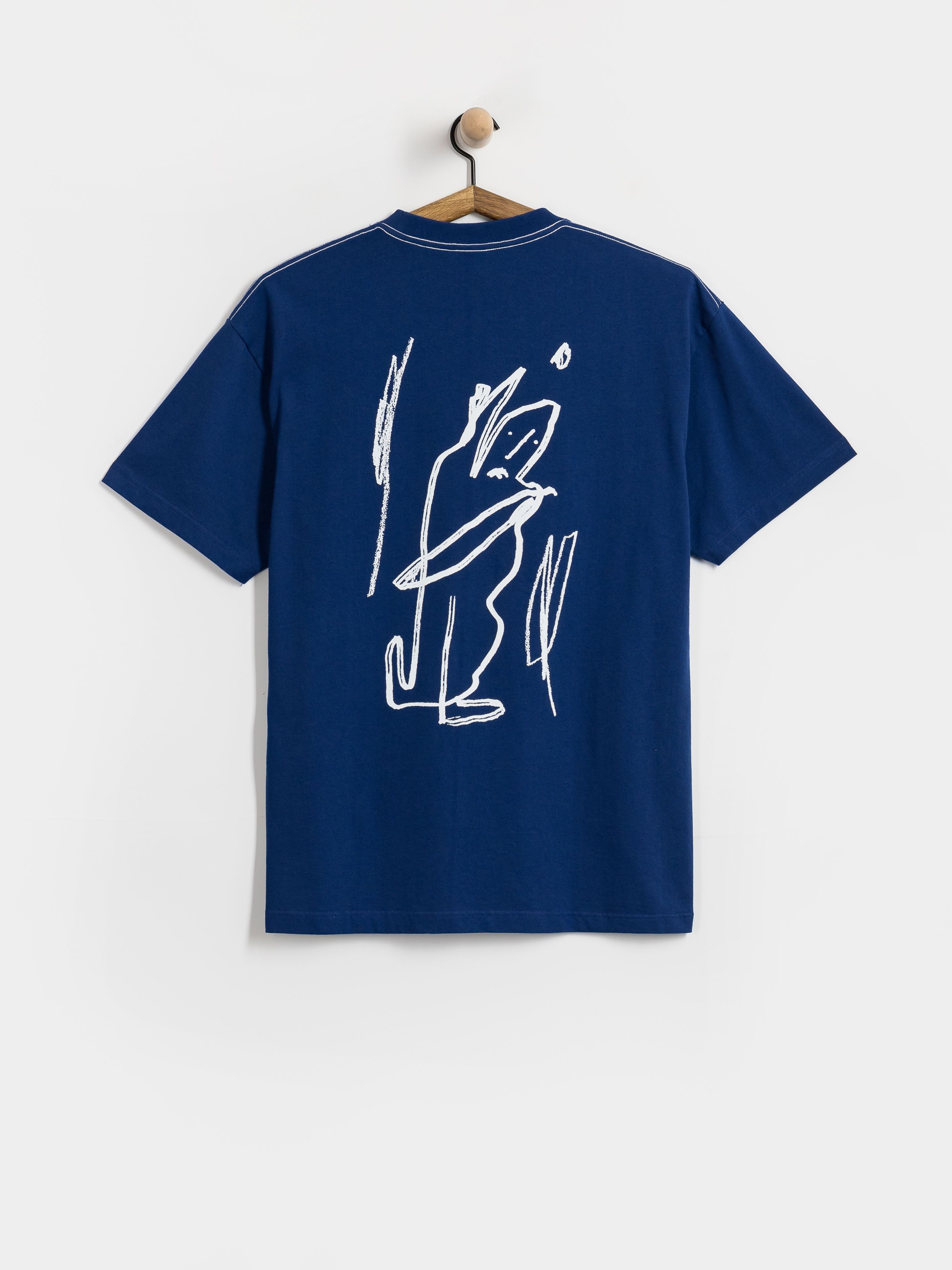 Polar Skate Contrast Doodle T-Shirt (ultramarine/white)