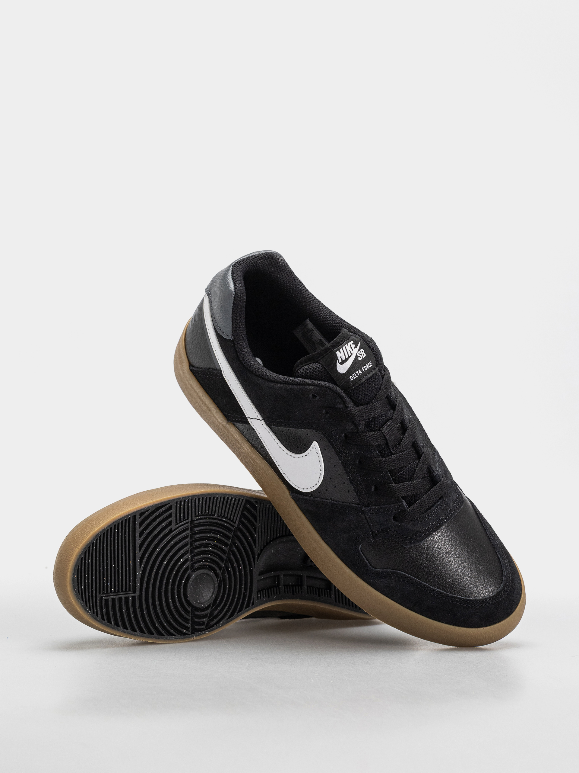 Nike SB Sb Delta Force Vulc Schuhe (black/white gum light brown dark grey)