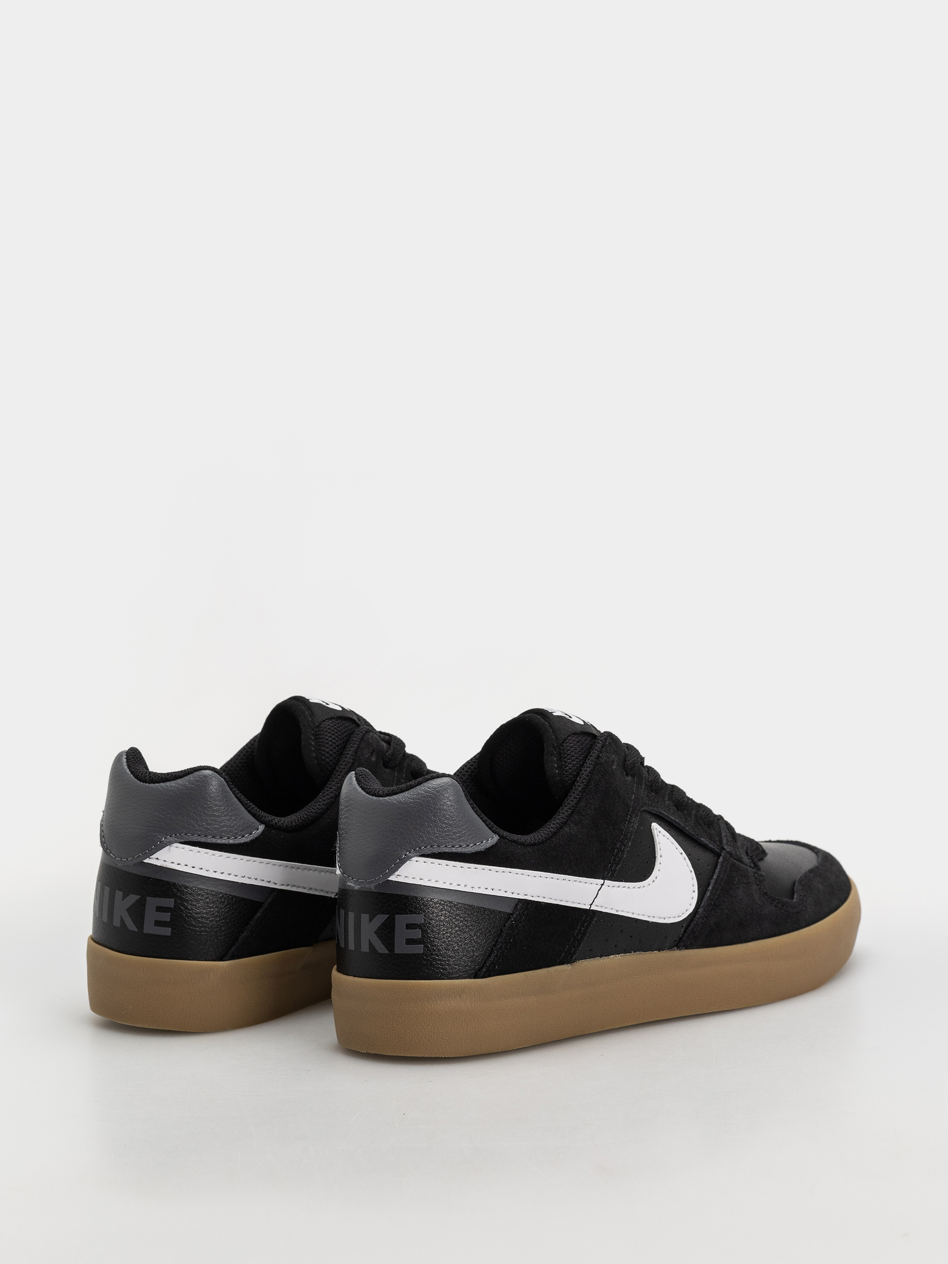 Nike SB Sb Delta Force Vulc Shoes (black/white gum light brown dark grey)
