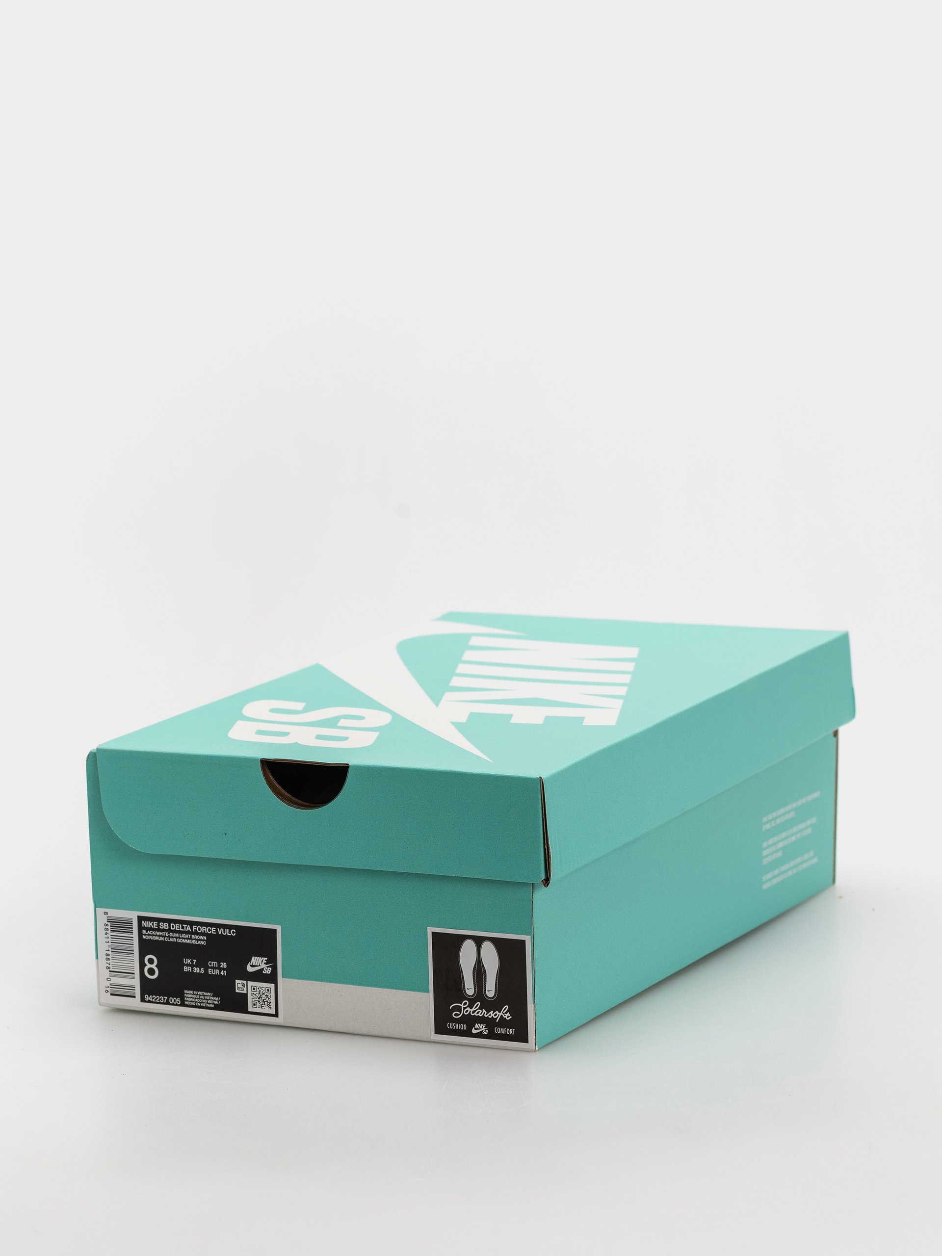 Nike SB Sb Delta Force Vulc Shoes (black/white gum light brown dark grey)