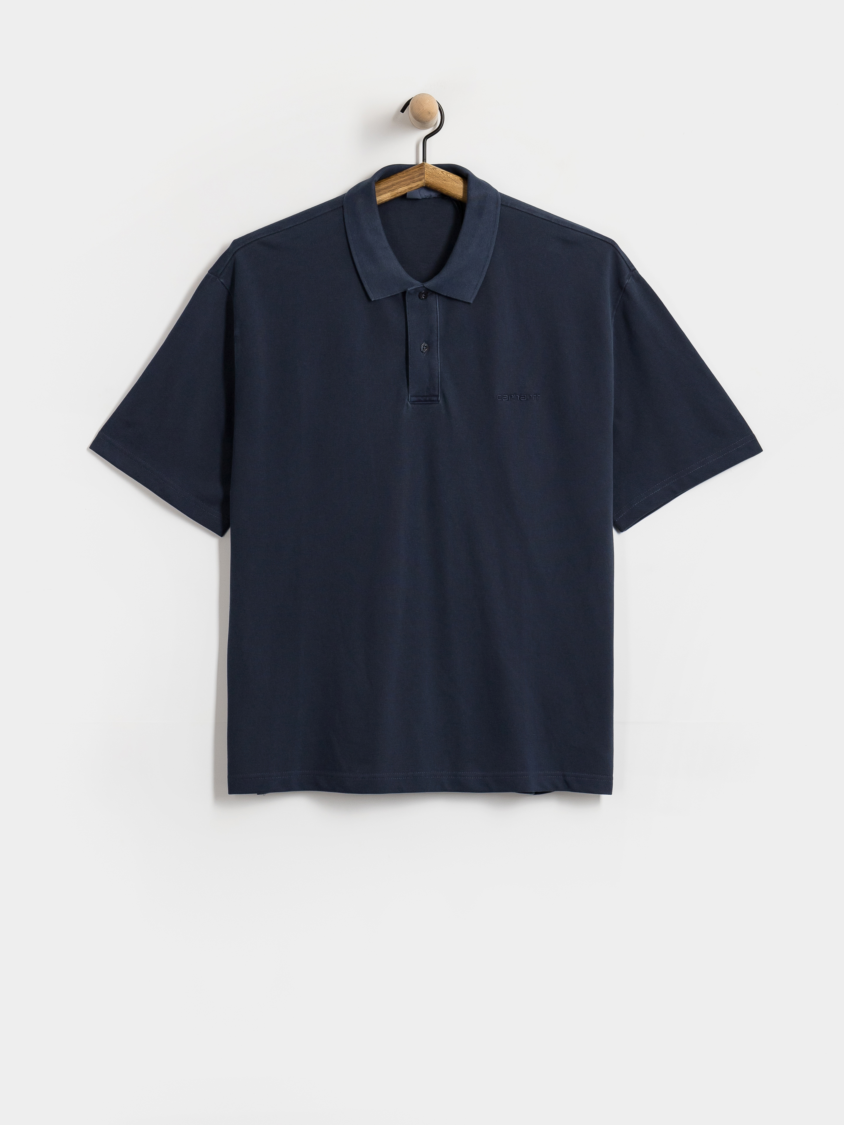Carhartt WIP Wayne Polo T-Shirt (dark navy/garment dyed)