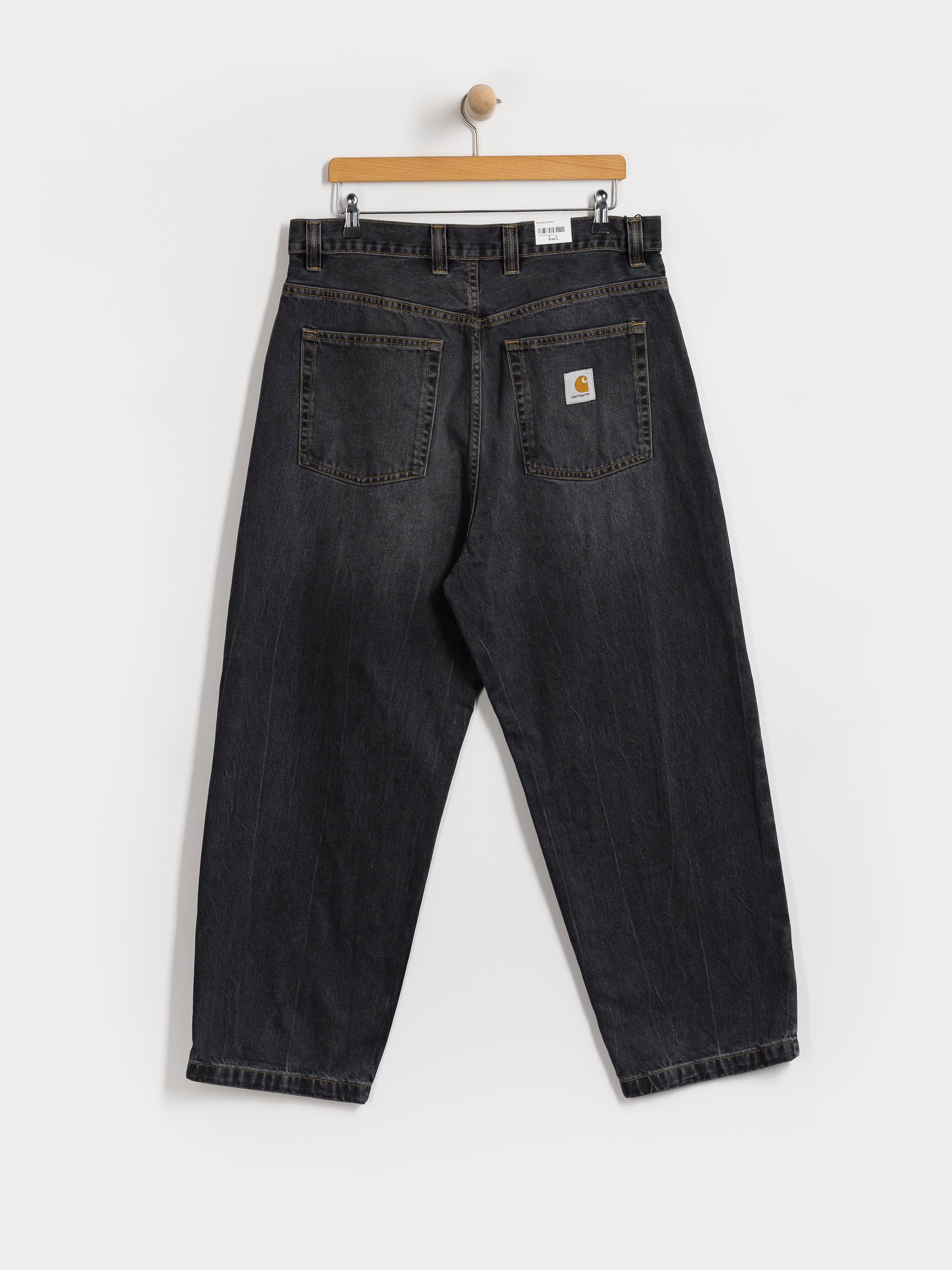 Carhartt WIP Brandon Pants (black/marble used wash)