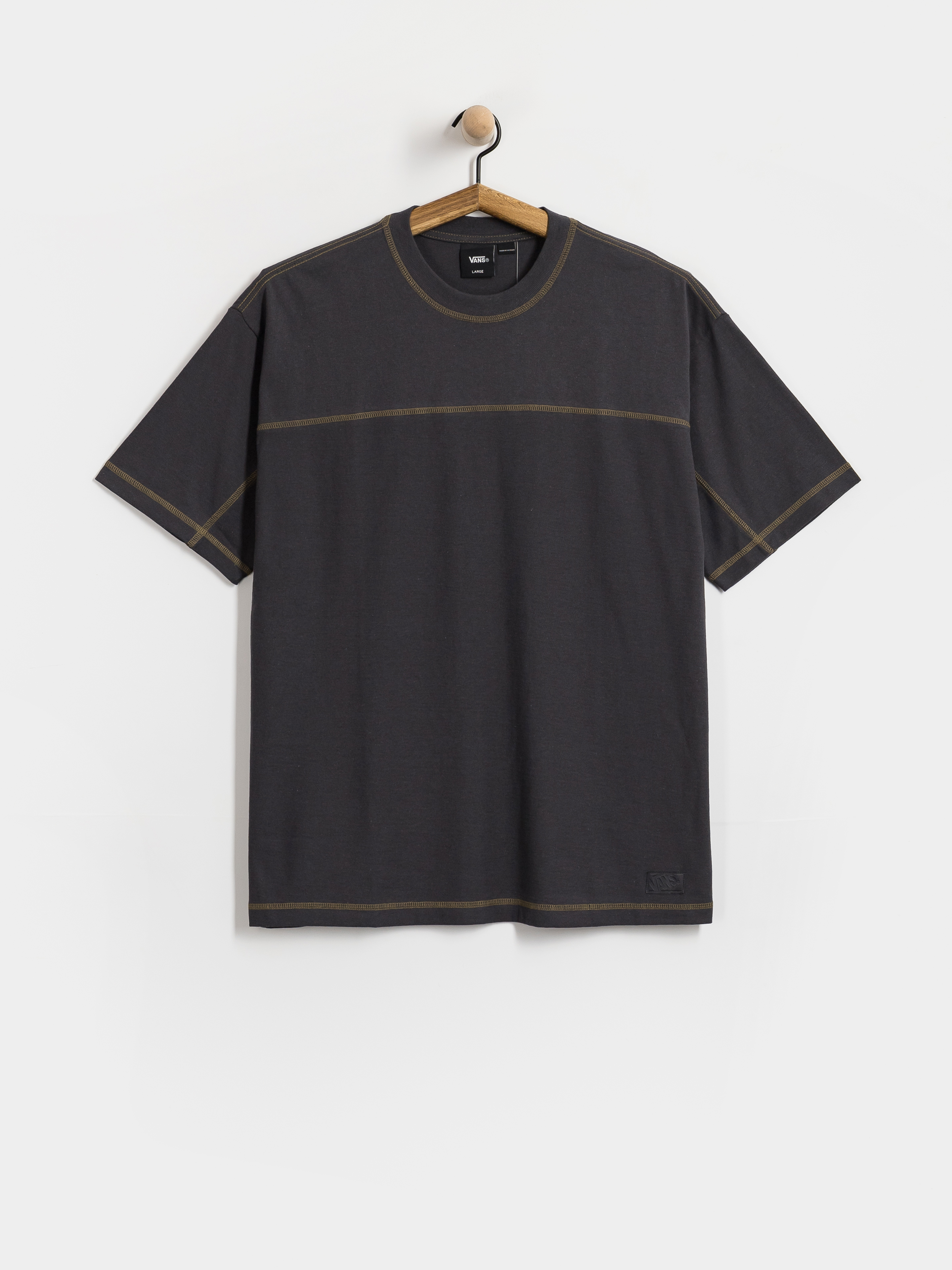 Vans Contrast Stitch Loose Fit T-Shirt (charcoal grey)