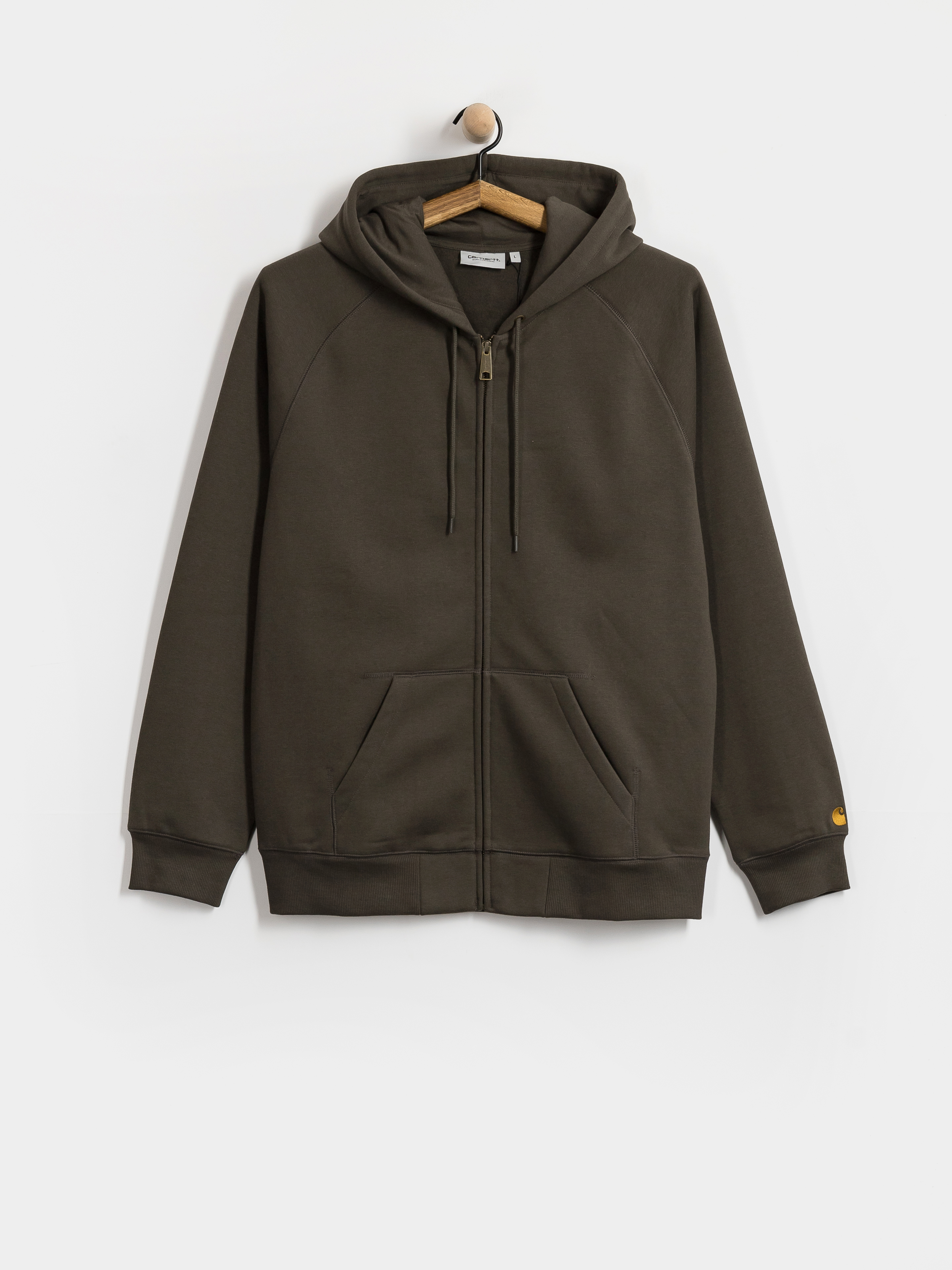 Carhartt WIP Chase ZHD Hoodie (shungite/gold)