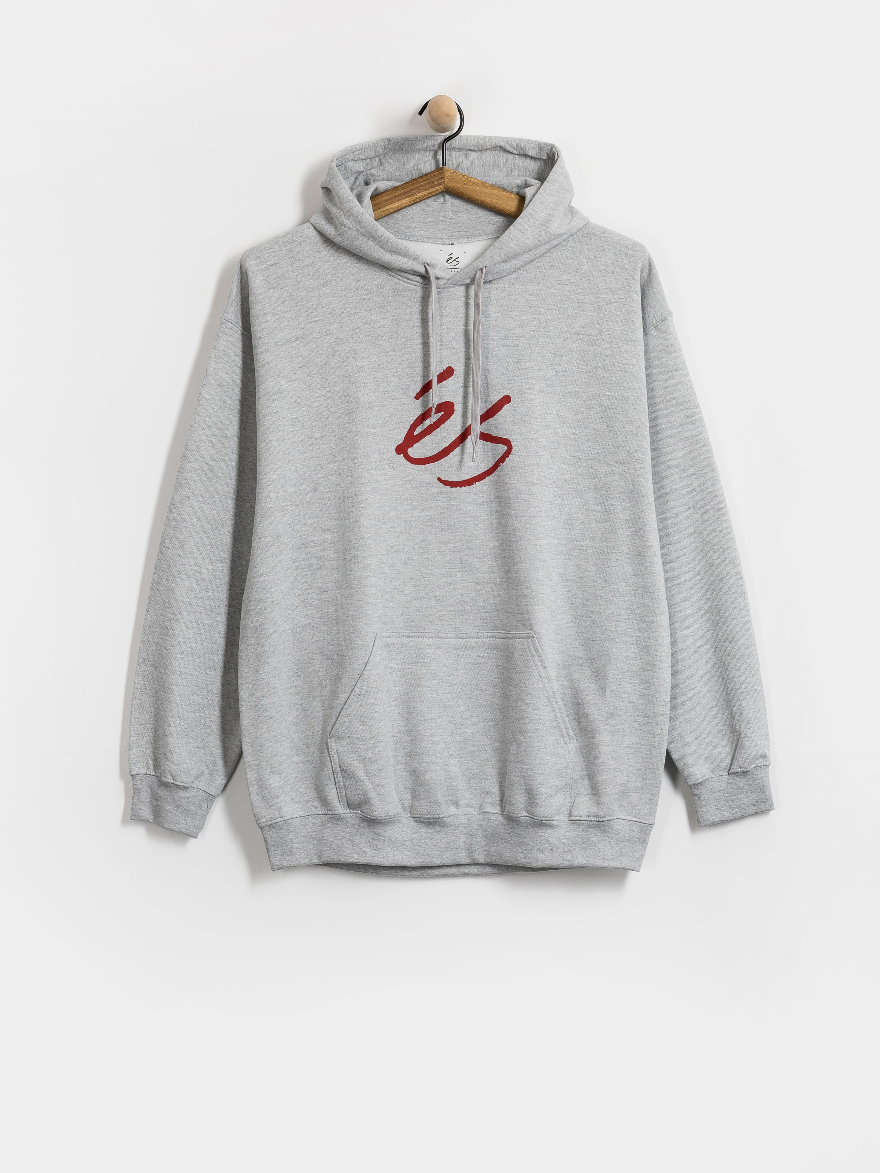 eS Script HD Hoodie (grey/red)