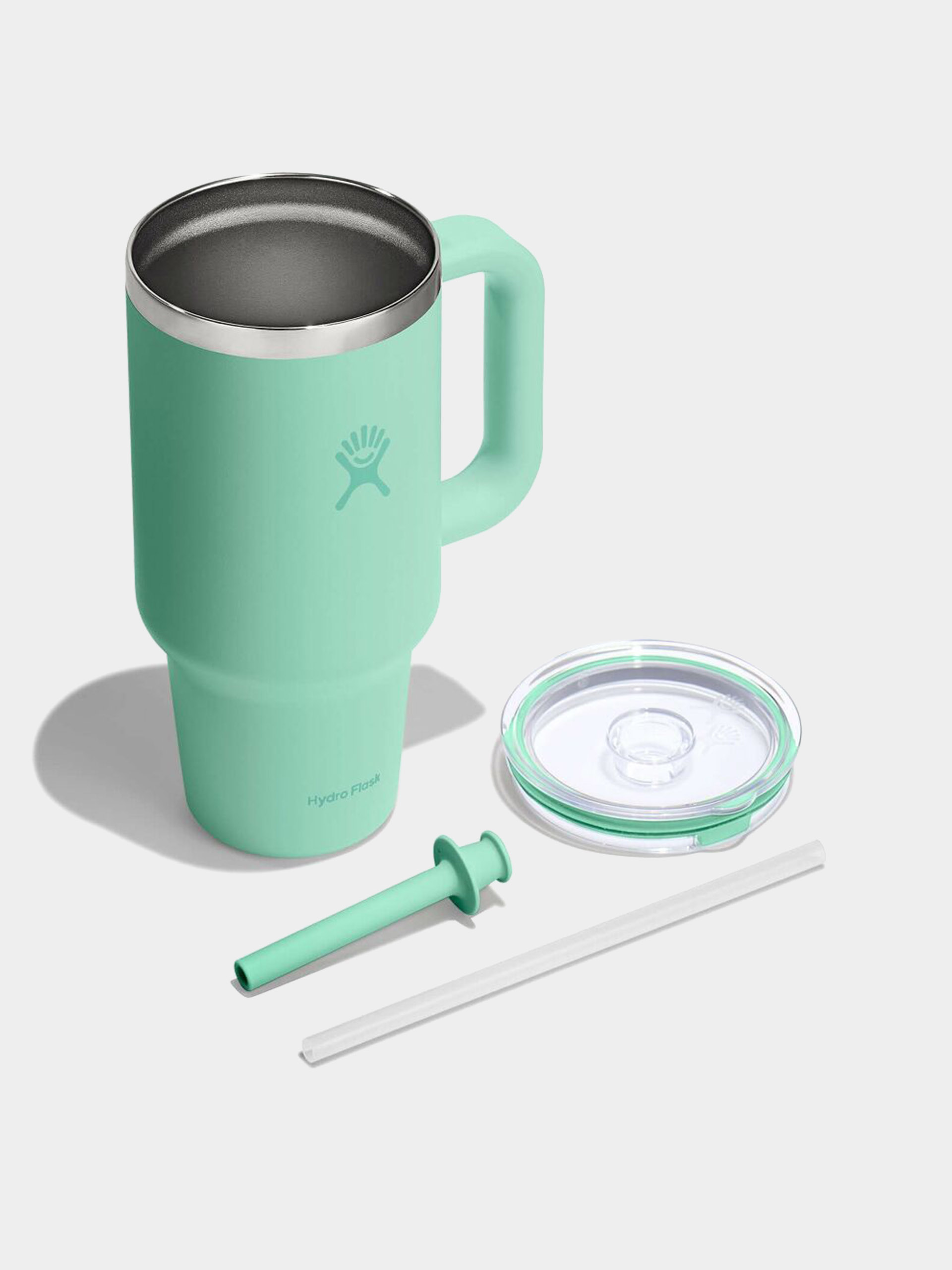 Hydro Flask Cup Travel Tumbler Clear Lid 946ml (mermaid green)