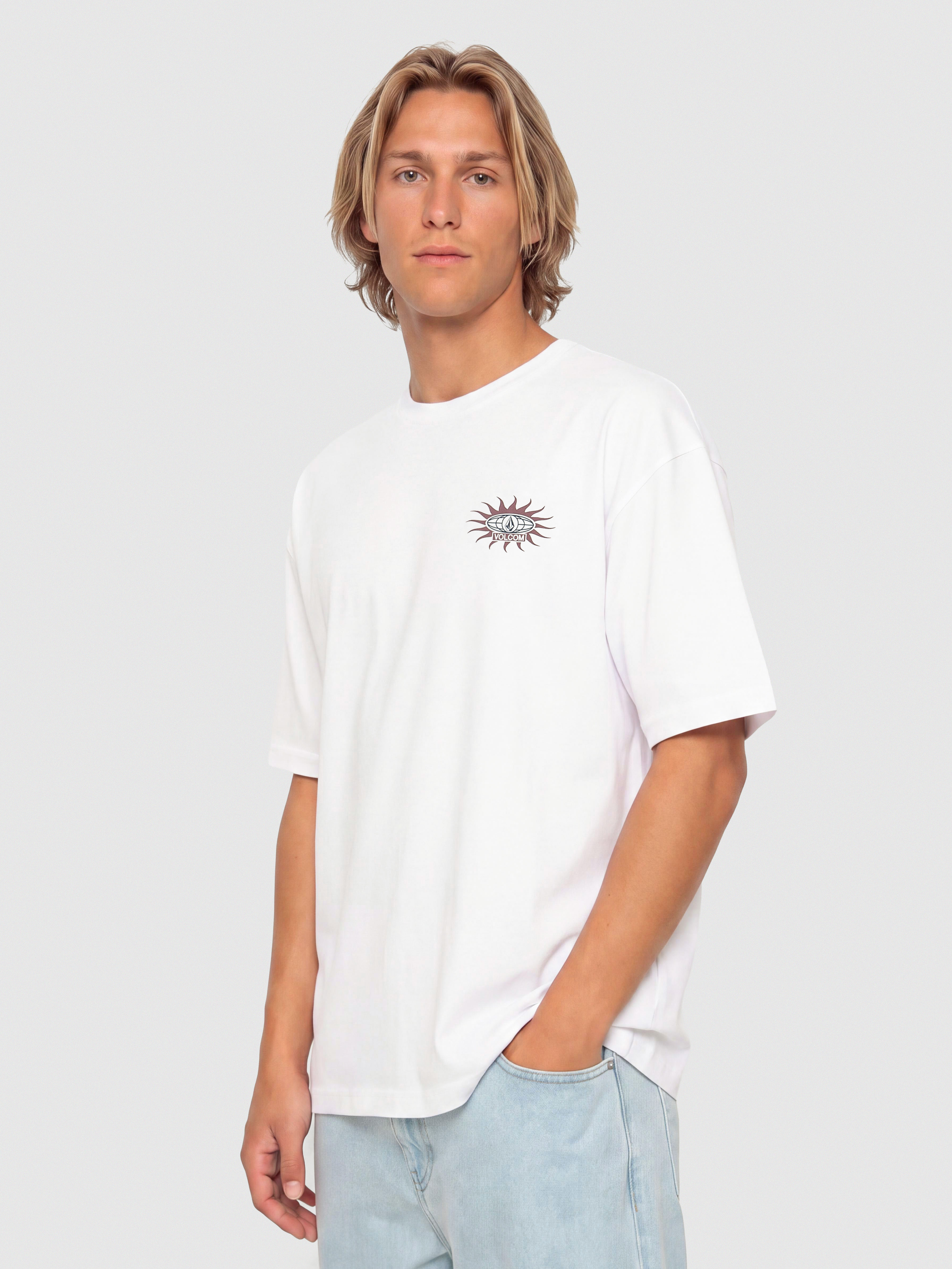 Volcom T-Shirt Sunlog Bsc (white)