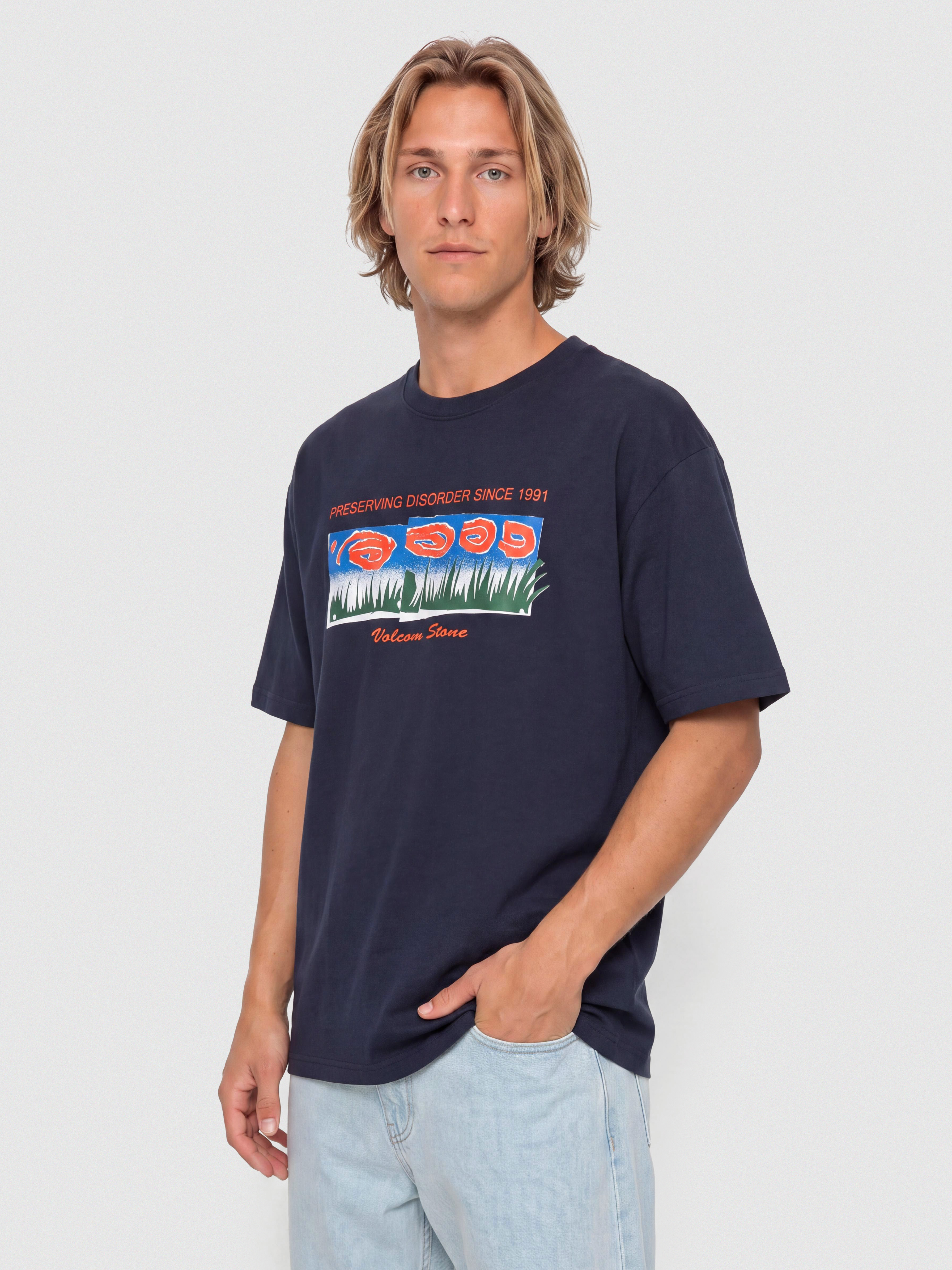 Volcom Fa Carrau 1 Lse T-Shirt (marine)