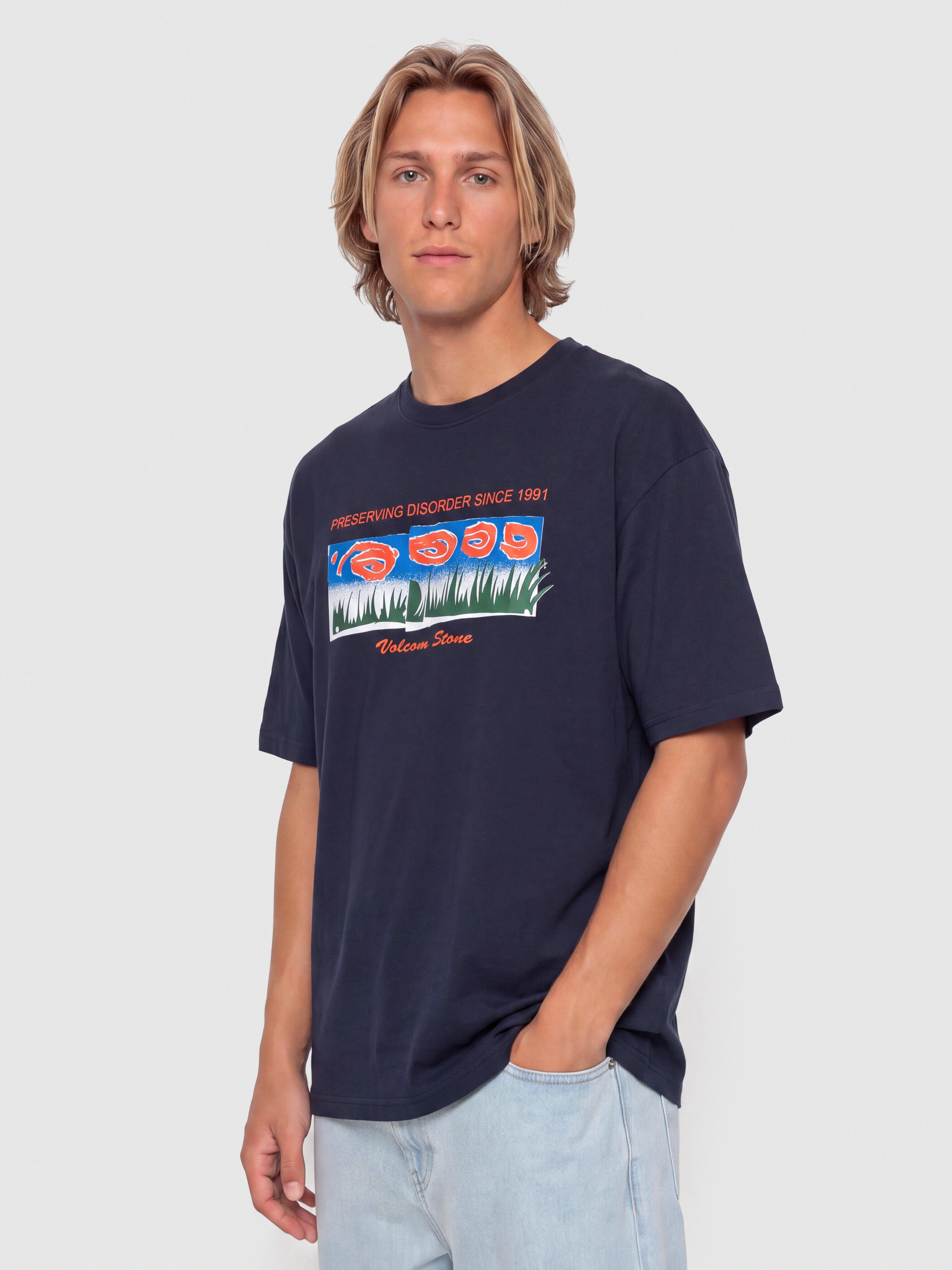 Volcom Fa Carrau 1 Lse T-Shirt (marine)