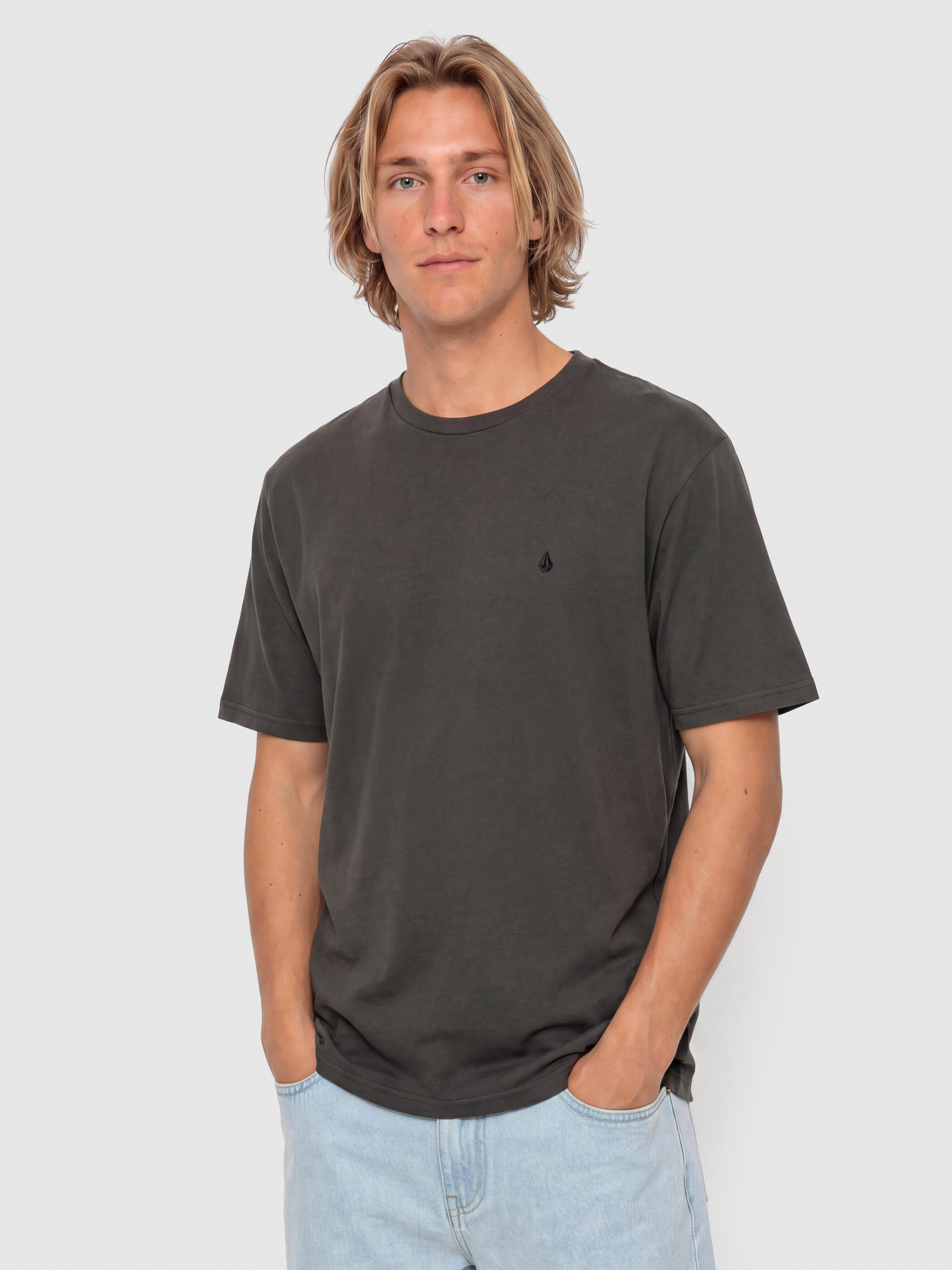 Volcom Solid Stone Emb T-Shirt (black)