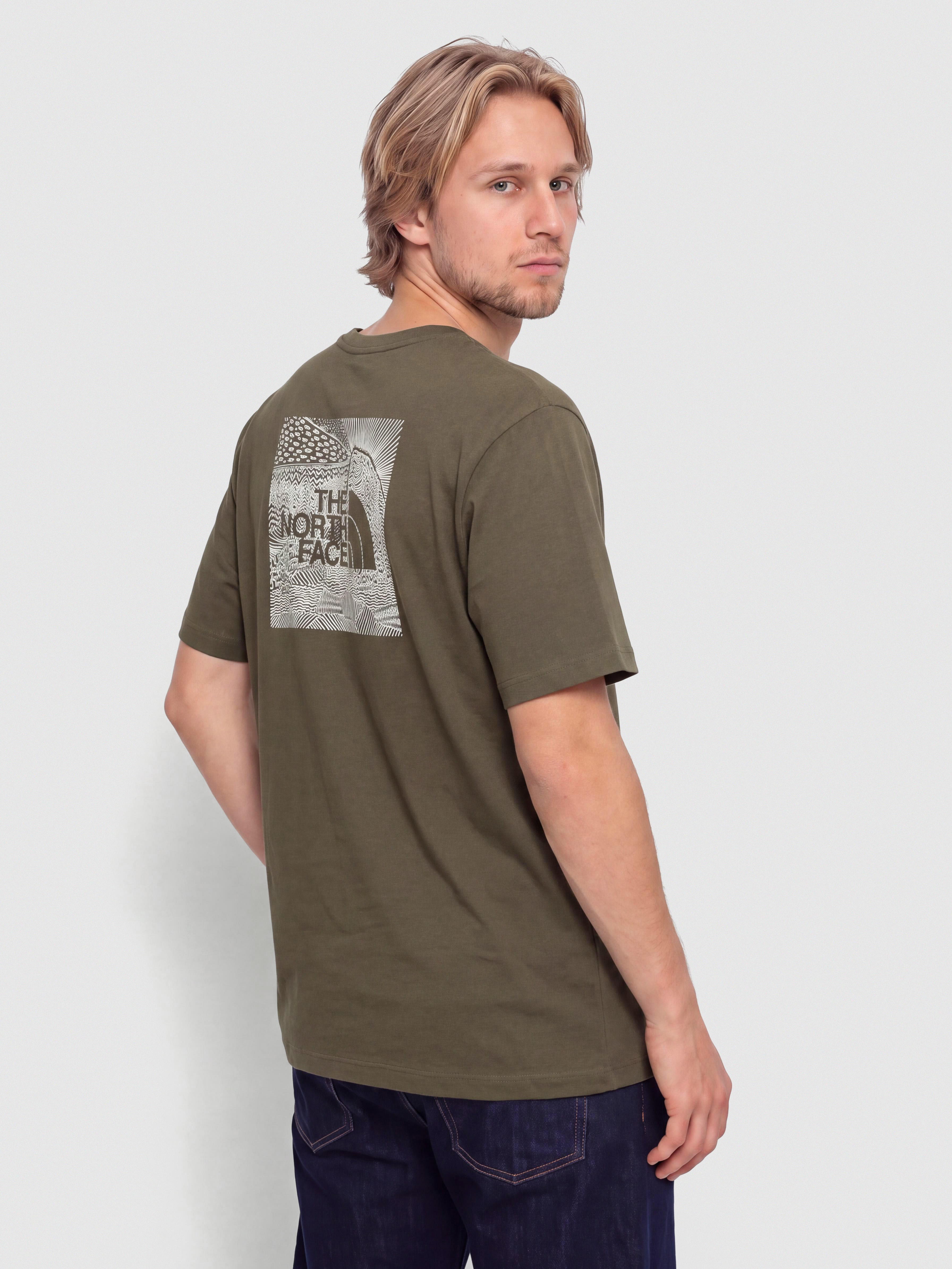 The North Face T-Shirt Box Nse Celebration (new taupe green)