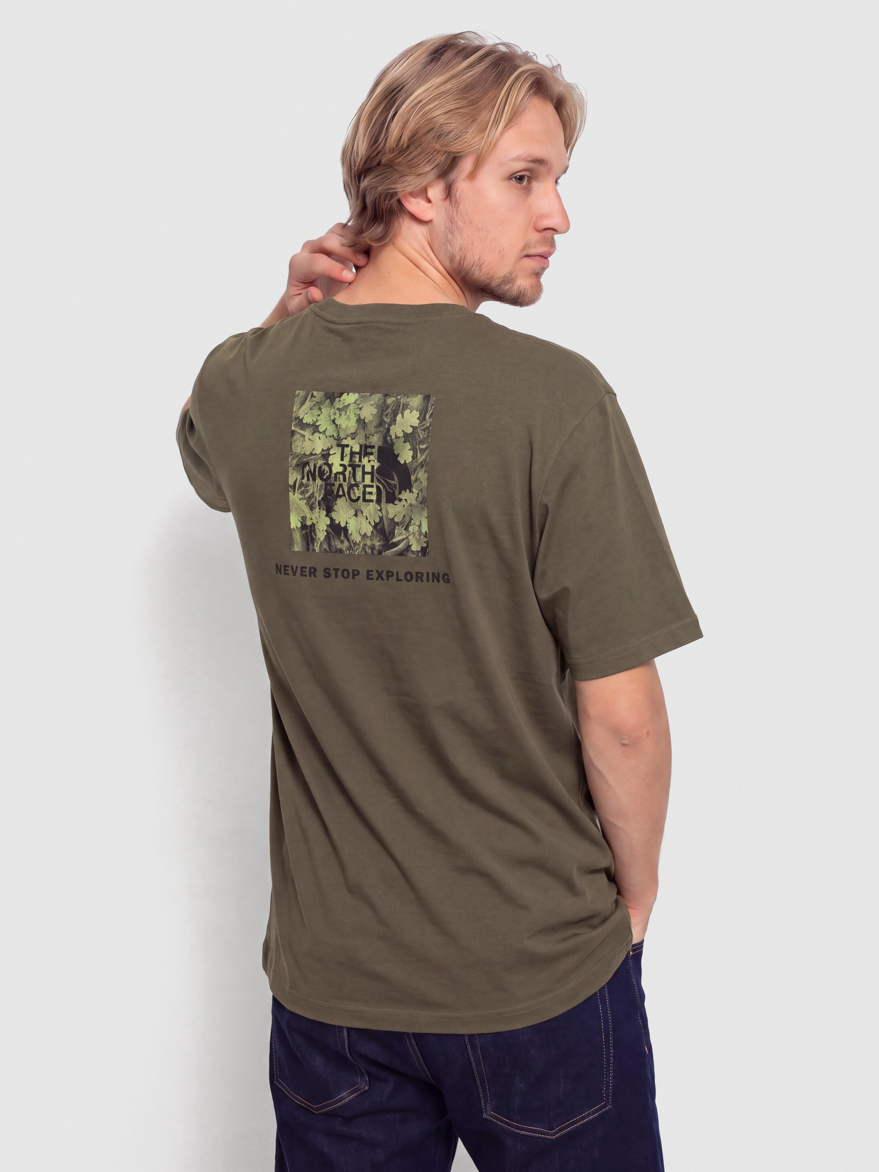 The North Face T-Shirt Yosemite Oak Box Nse Regular (new taupe green)