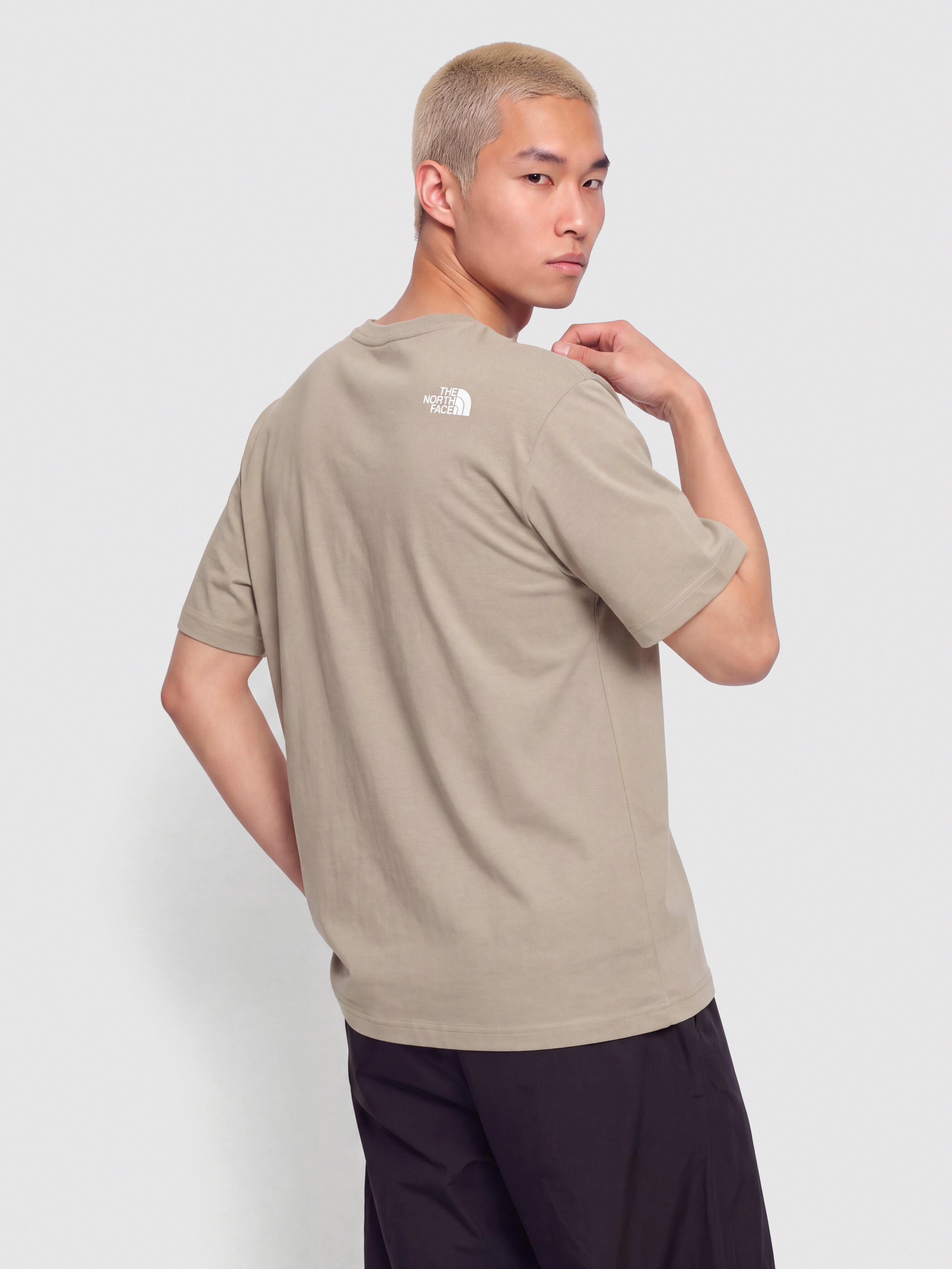The North Face Mountain Logo Relaxed T-Shirt (stone slab)