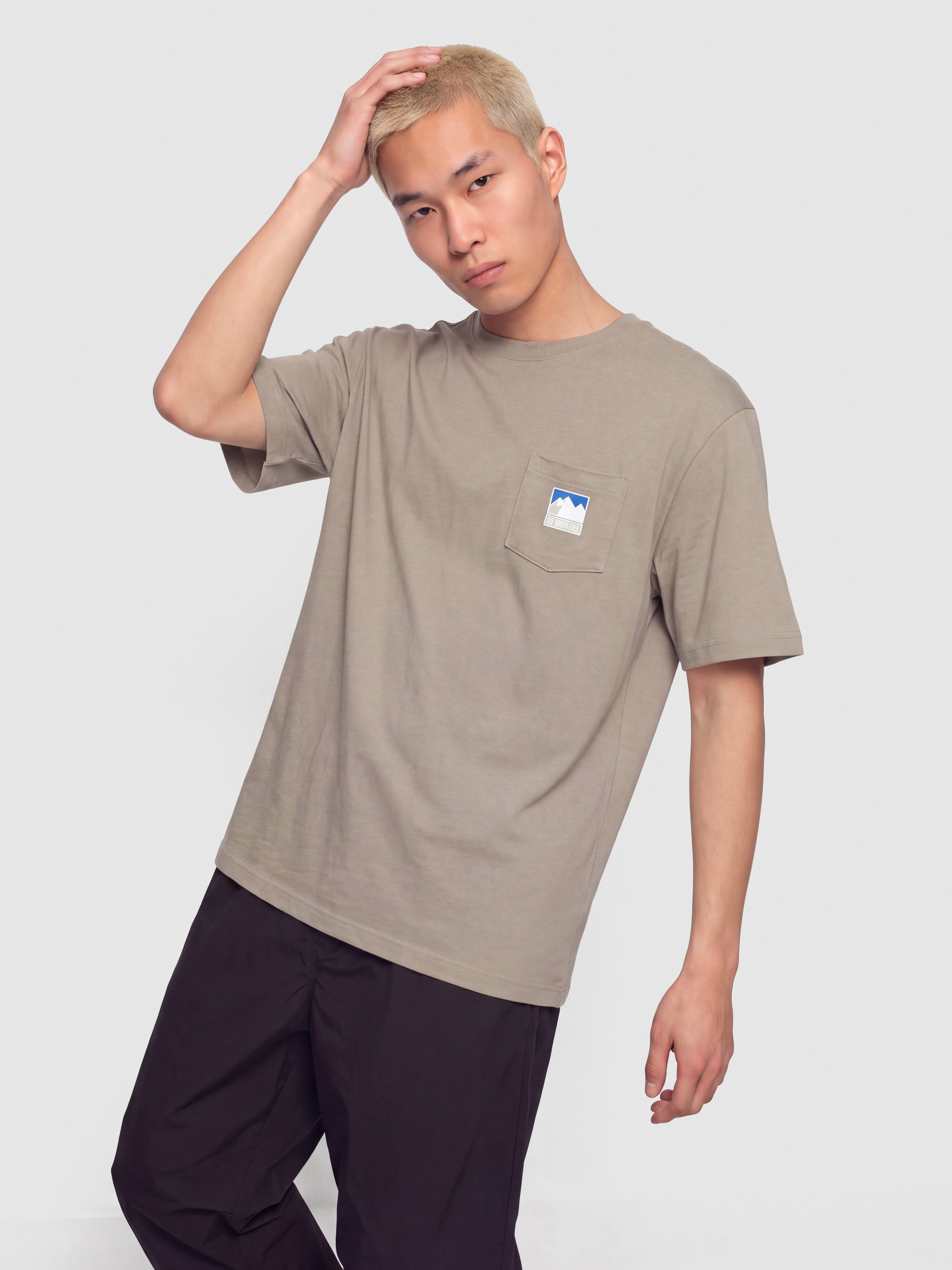 The North Face Mountain Logo Relaxed T-Shirt (stone slab)