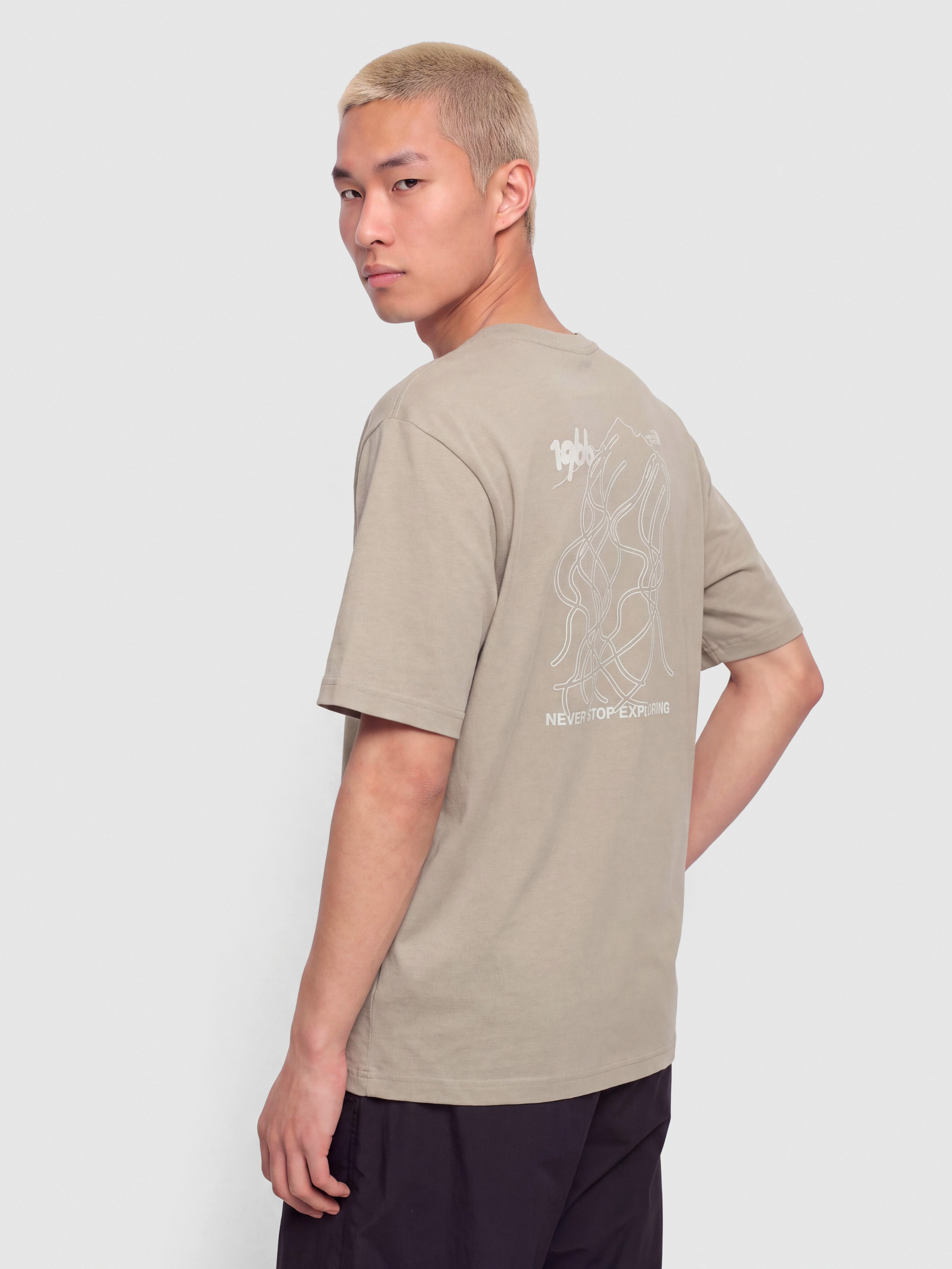 The North Face Nse Slopes Relaxed T-Shirt (stone slab)