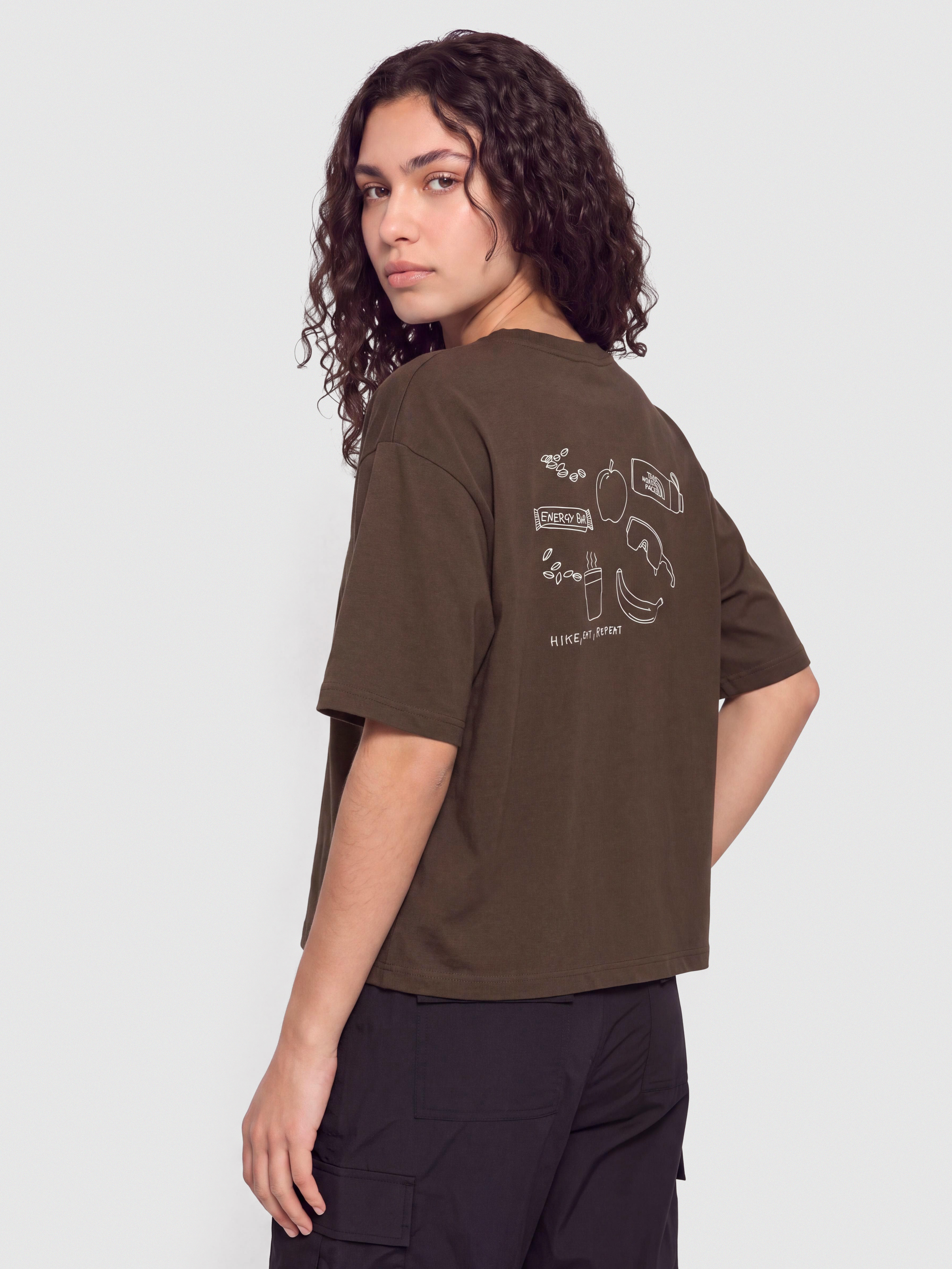 The North Face Hike Picnic Boxy Wmn T-Shirt (dark chestnut)