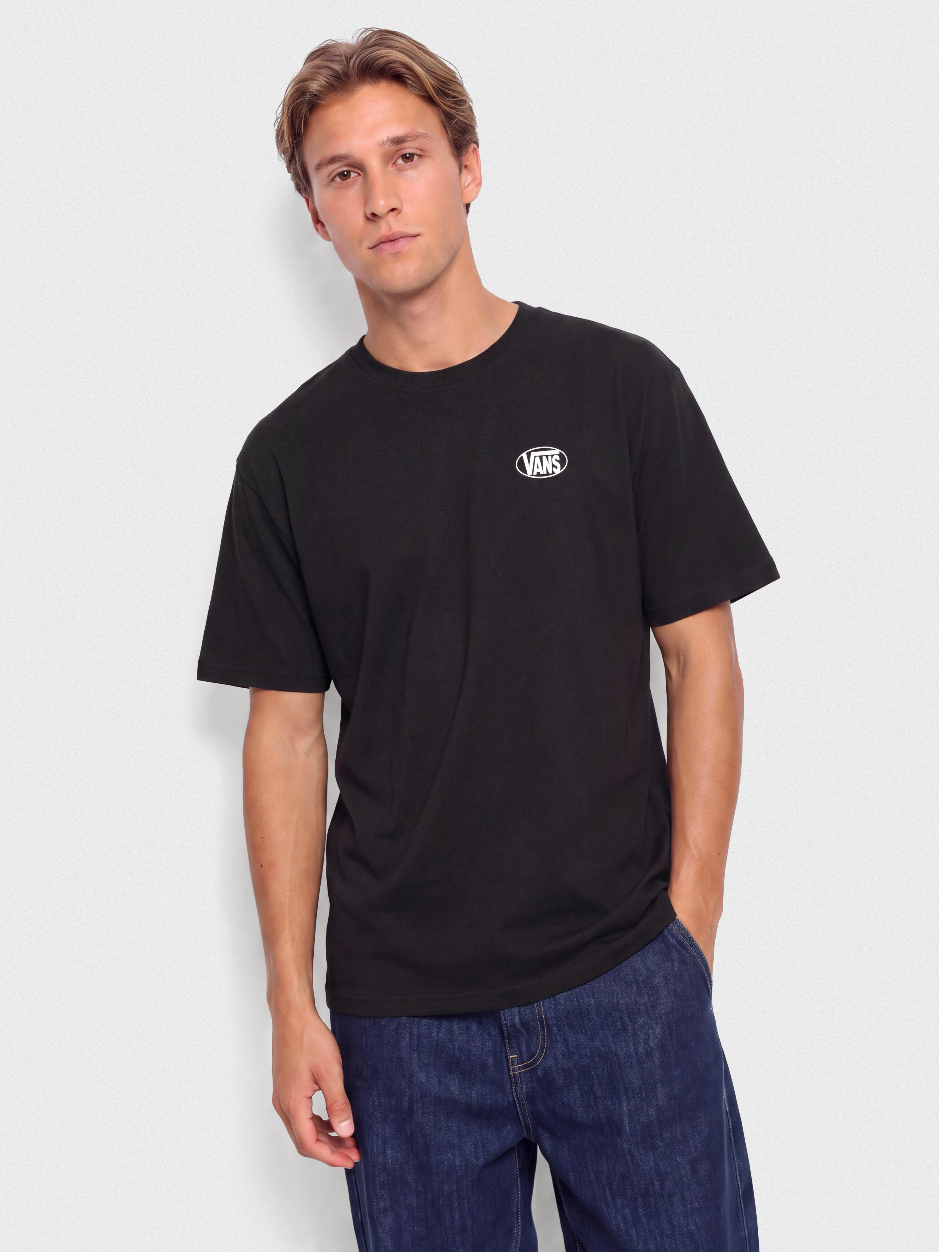 Vans Oval Logo Loose T-Shirt (black)