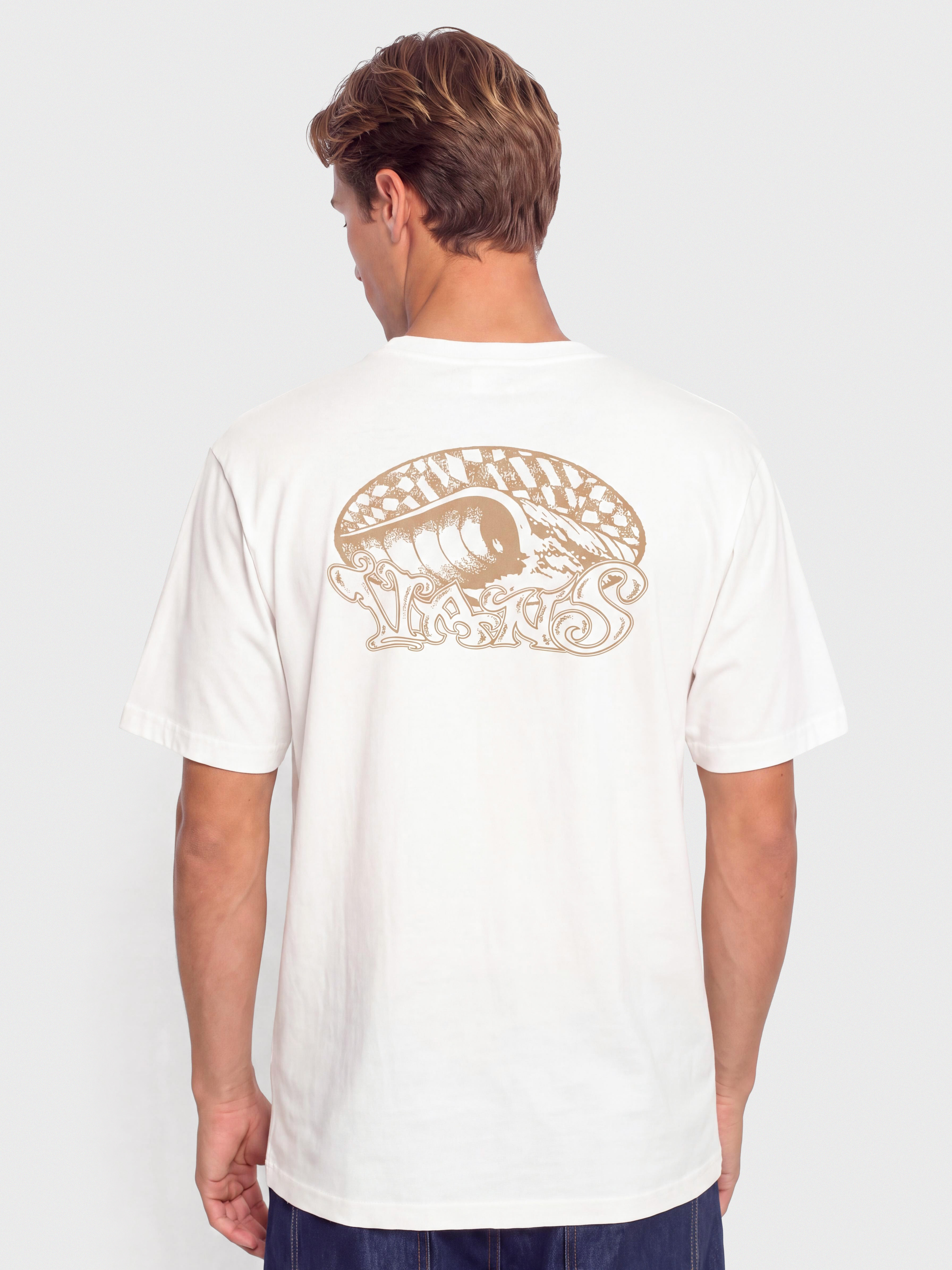 Vans Check Overhead T-Shirt (marshmallow)