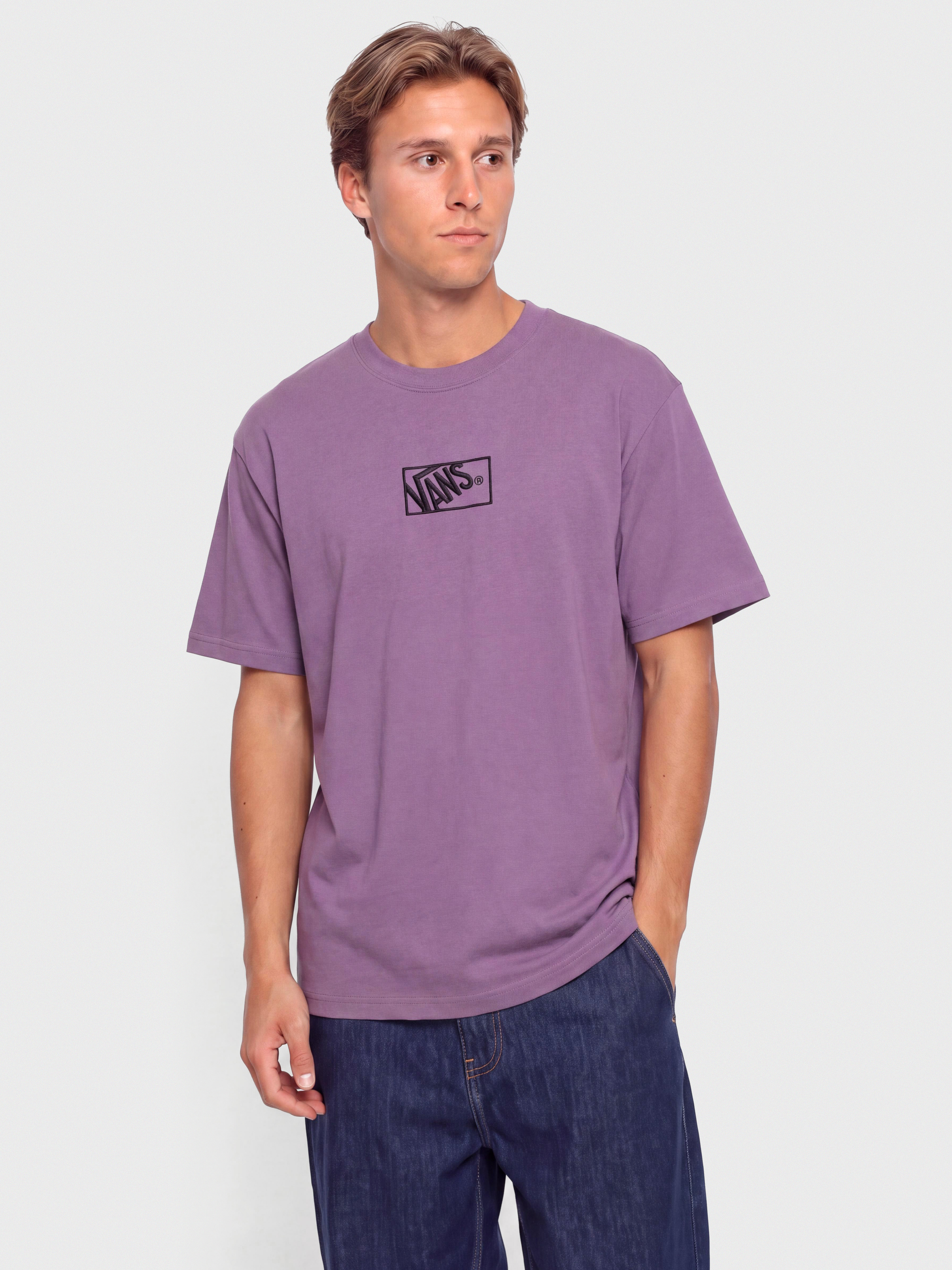 Vans Blocked Box Loose T-Shirt (prism purple)