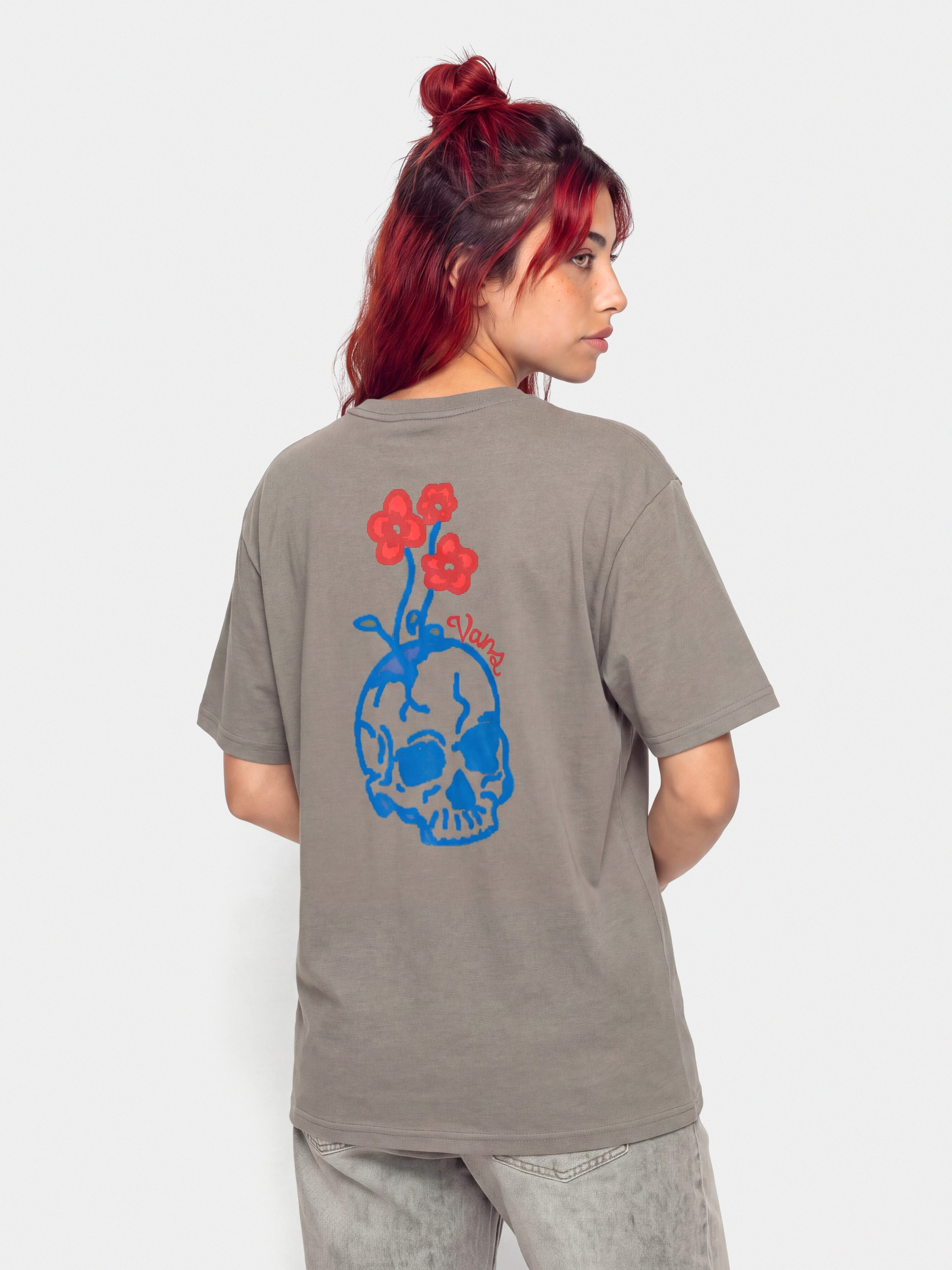 Vans Hand Drawn Floral Wmn T-Shirt (pewter)