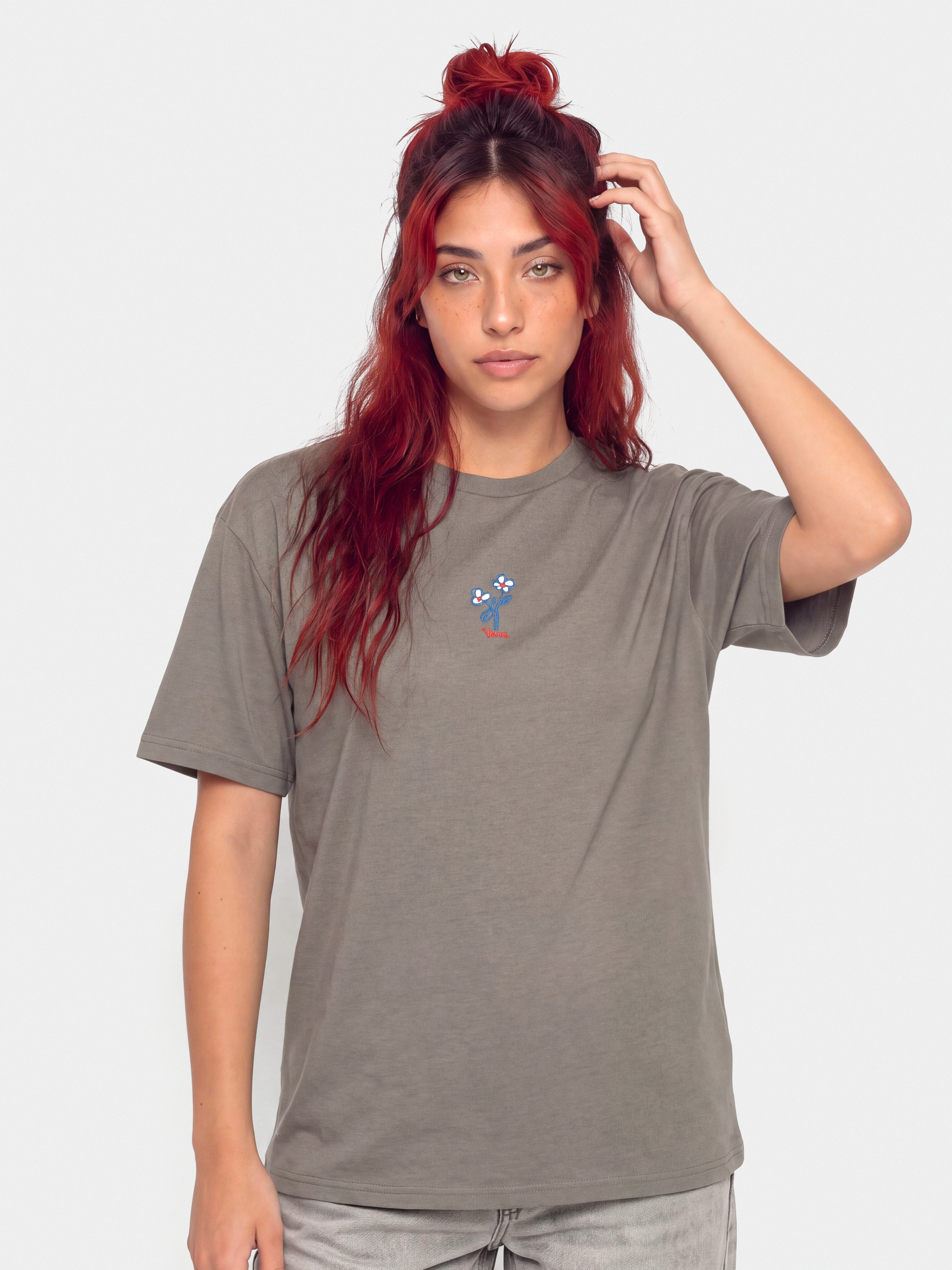 Vans Hand Drawn Floral Wmn T-Shirt (pewter)