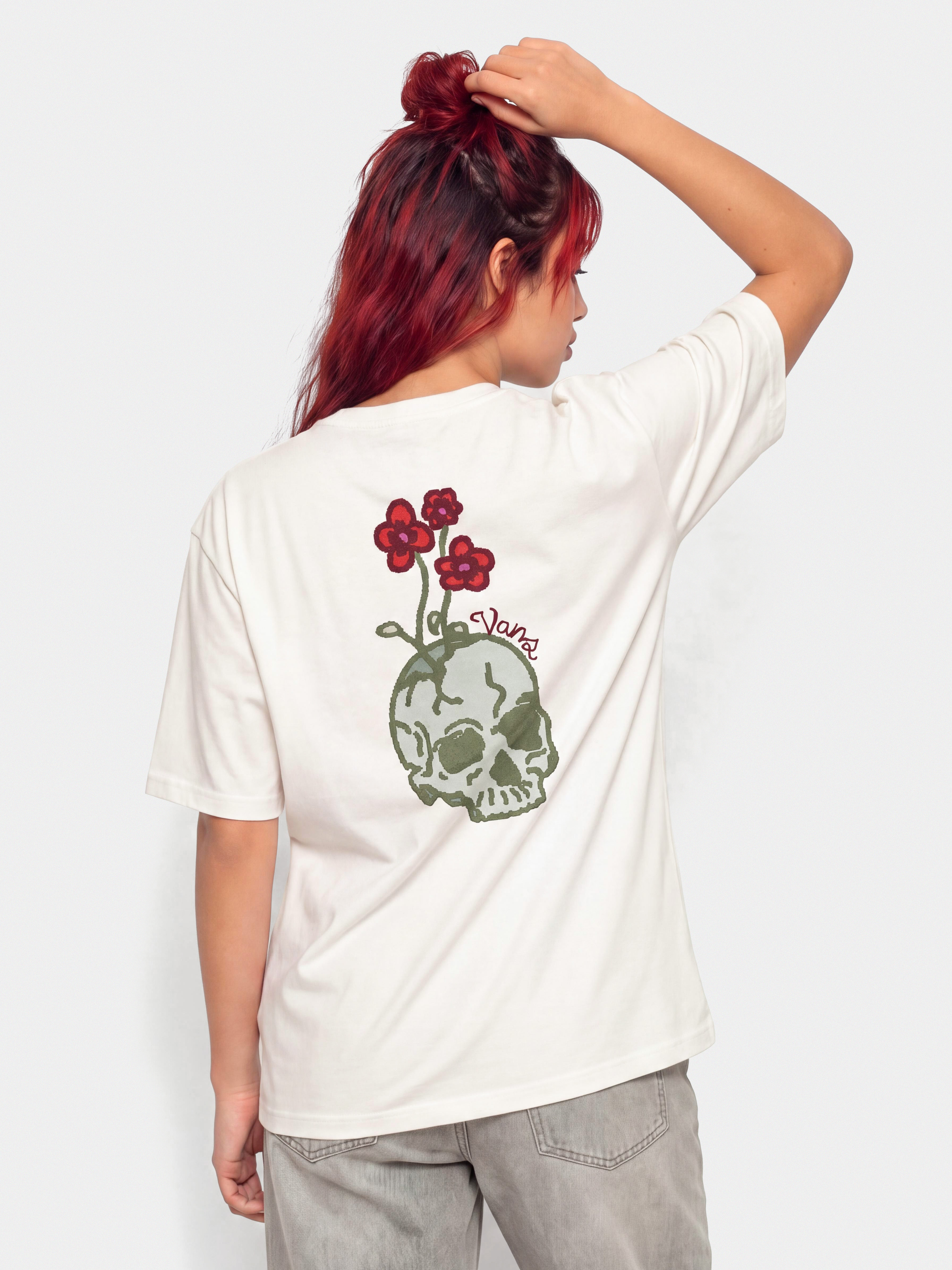 Vans Hand Drawn Floral Wmn T-Shirt (marshmallow)