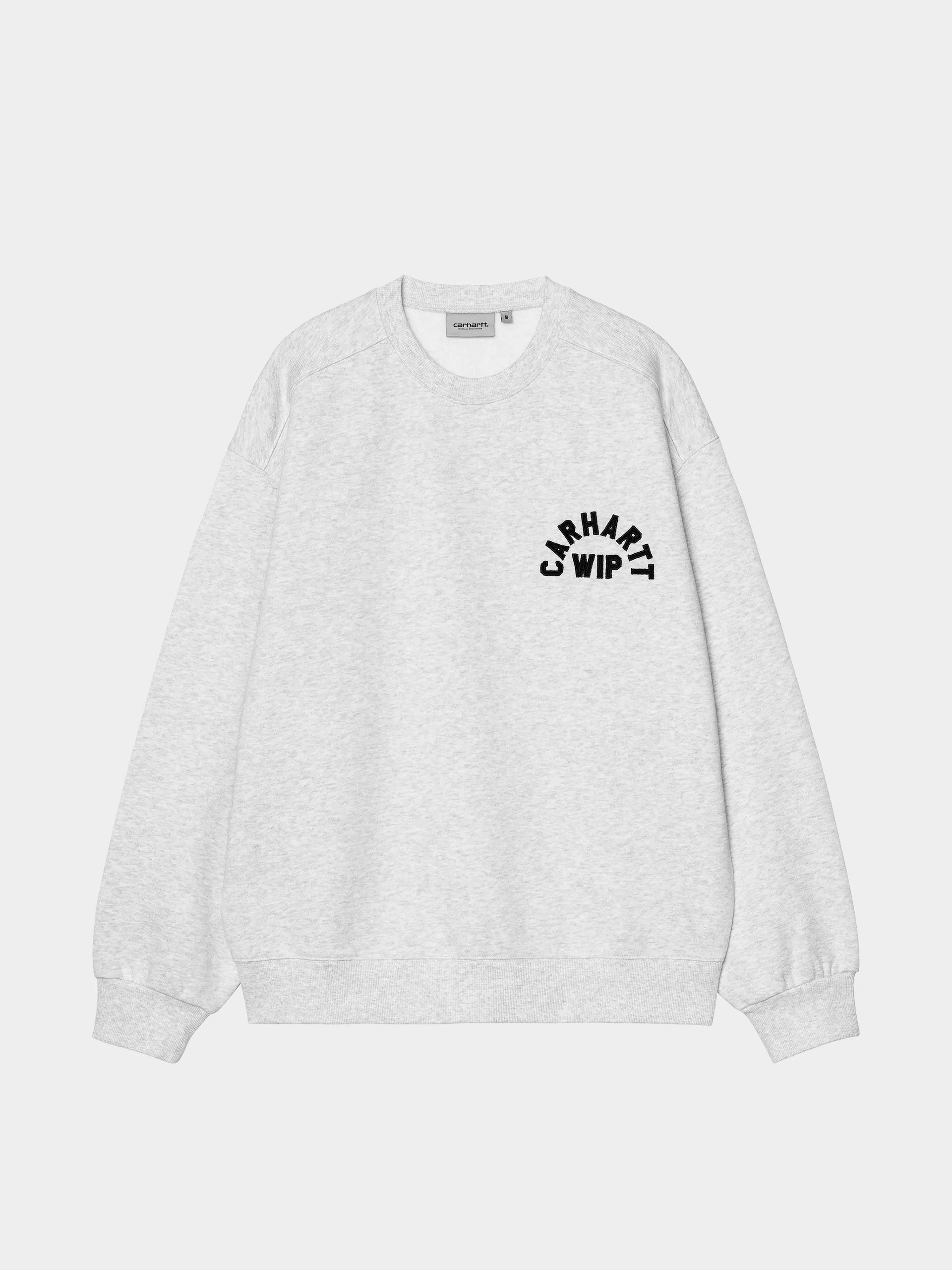 Carhartt WIP Sweatshirt Arch Script (ash heather/dark navy/stone washed)