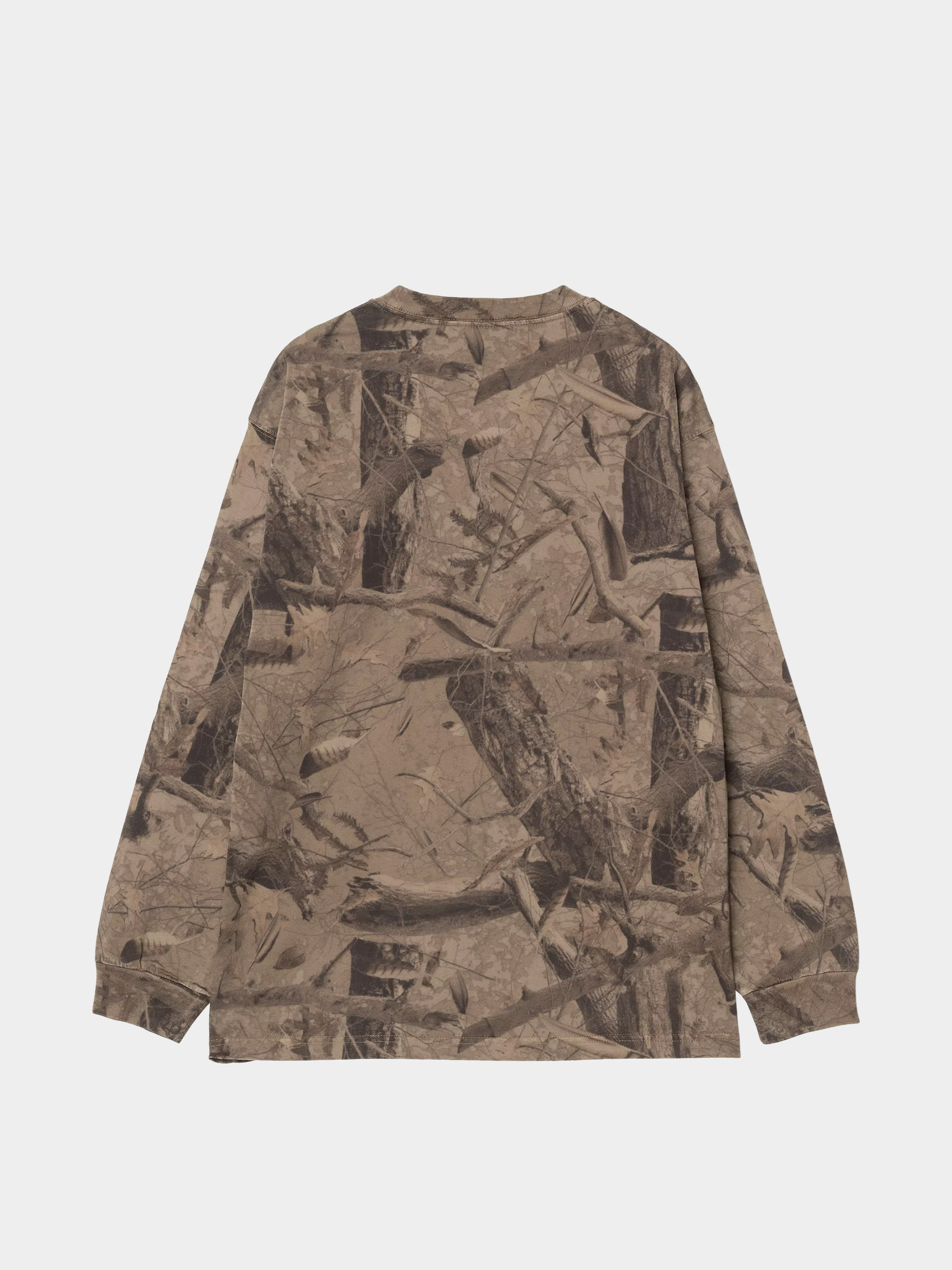 Carhartt WIP Longsleeve Feather Tree (camo feather tree khaki/shungite/garment dyed)