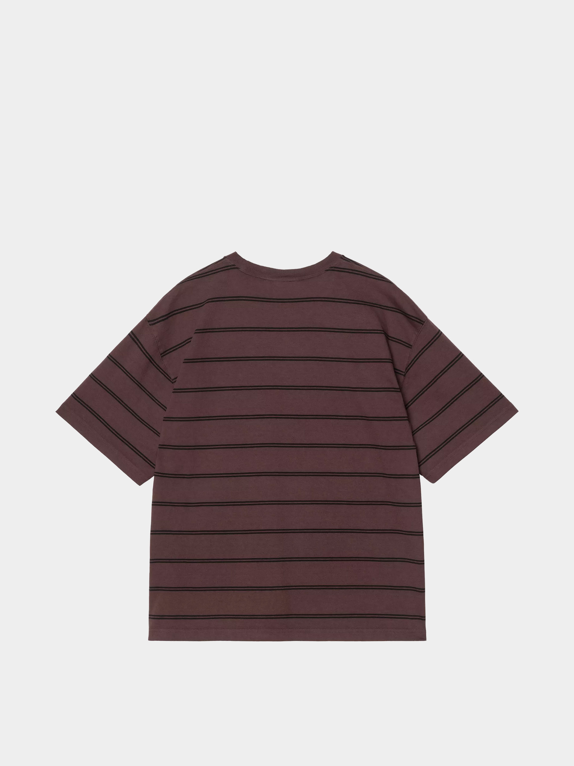 Carhartt WIP T-Shirt Cardona Pocket (cardona stripe natural/palisander/garment dyed)