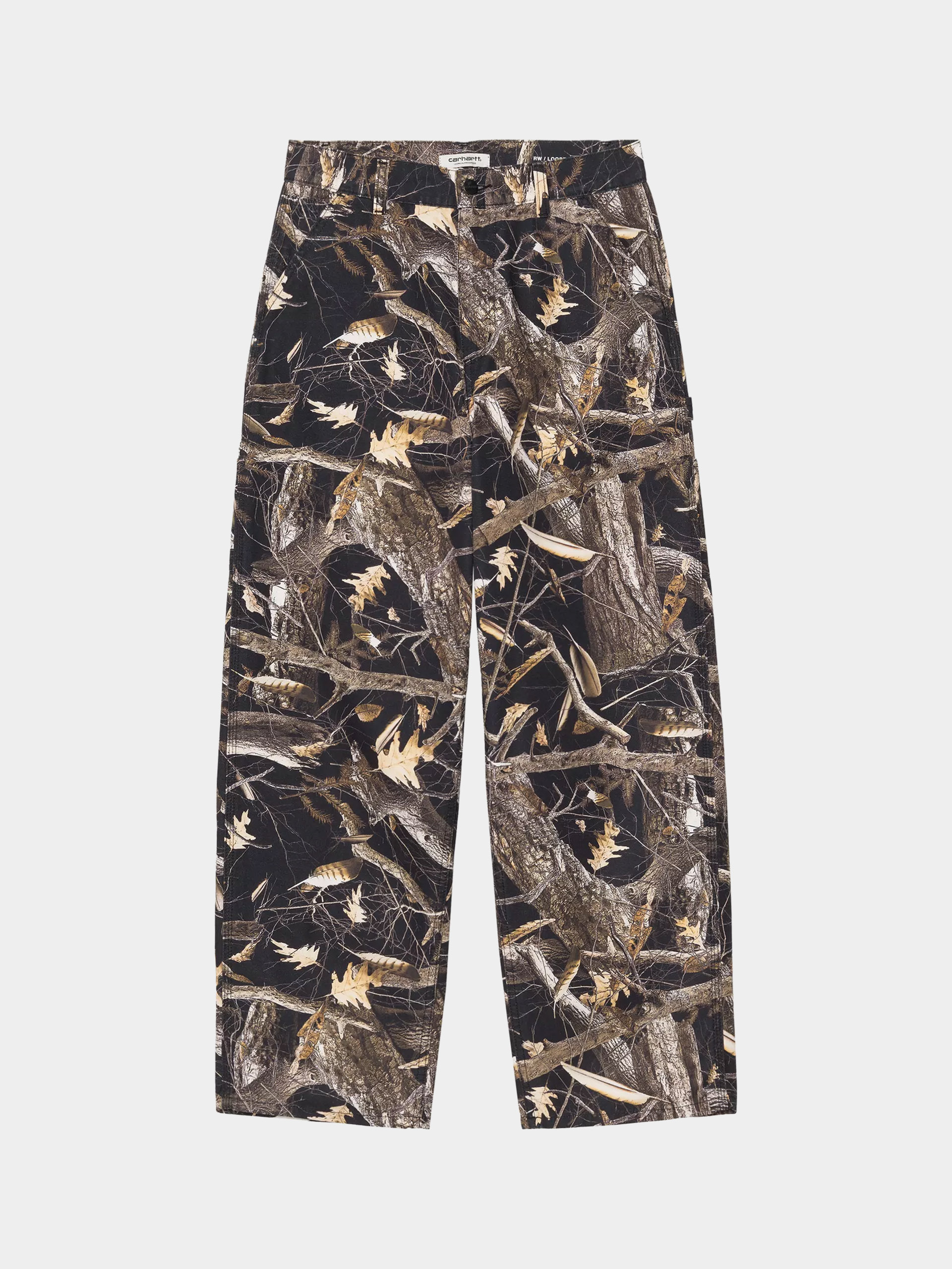 Carhartt WIP Pants Brandon Single Knee Wmn (camo feather tree black/heavy stone wash)