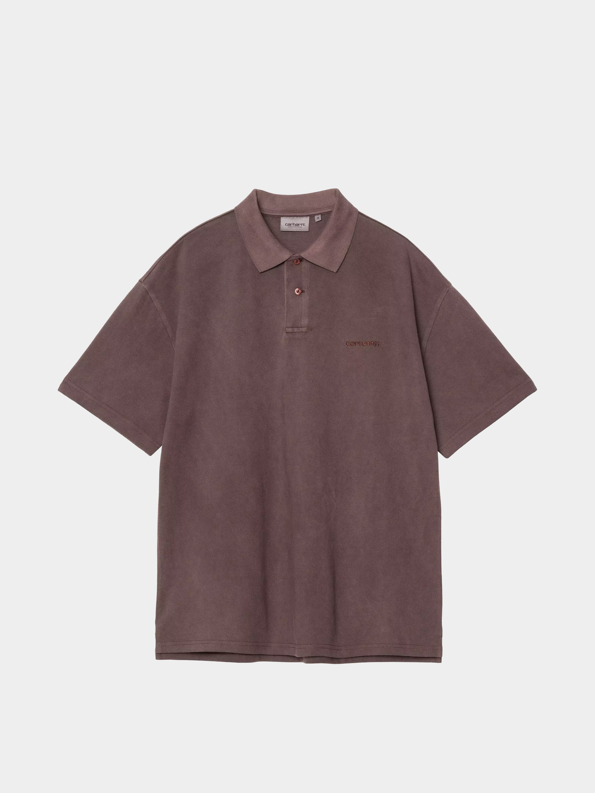 Carhartt WIP T-Shirt Wayne Polo (palisander/garment dyed)