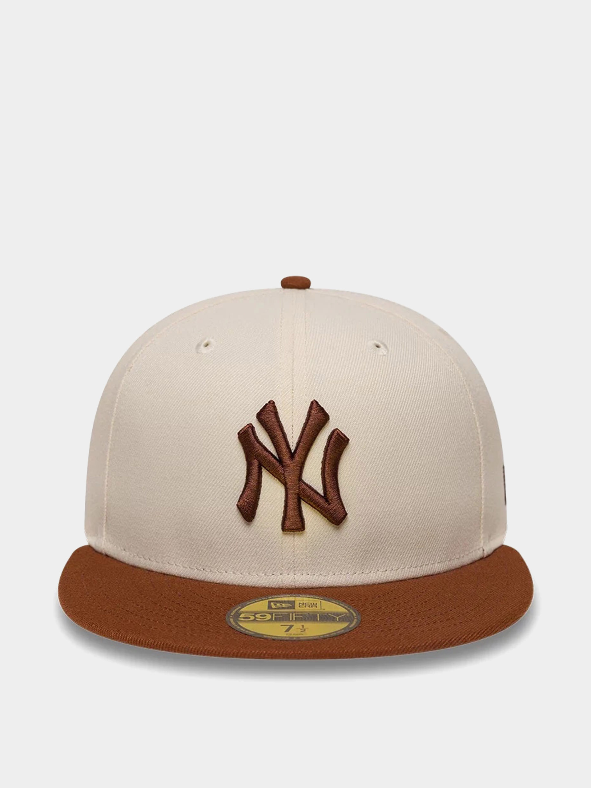 New Era Cap Colour Block League Essential 59Fifty New York Yankees (light cream/brown)