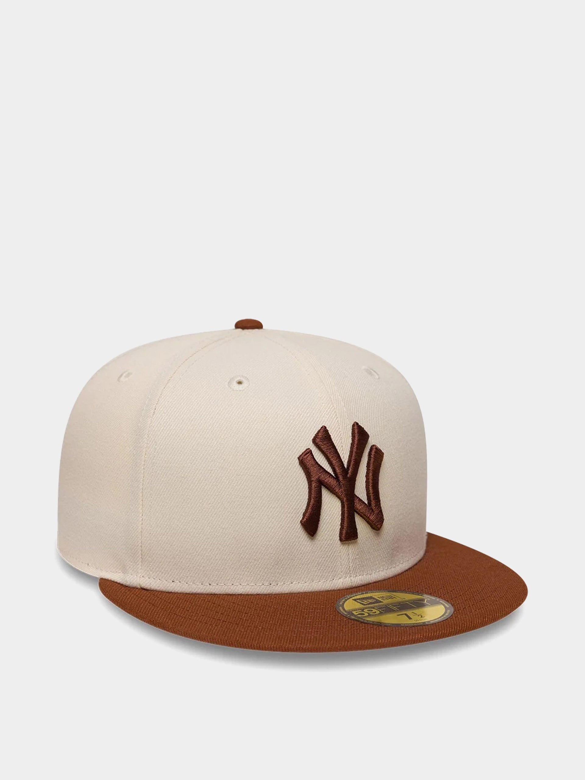 New Era Cap Colour Block League Essential 59Fifty New York Yankees (light cream/brown)