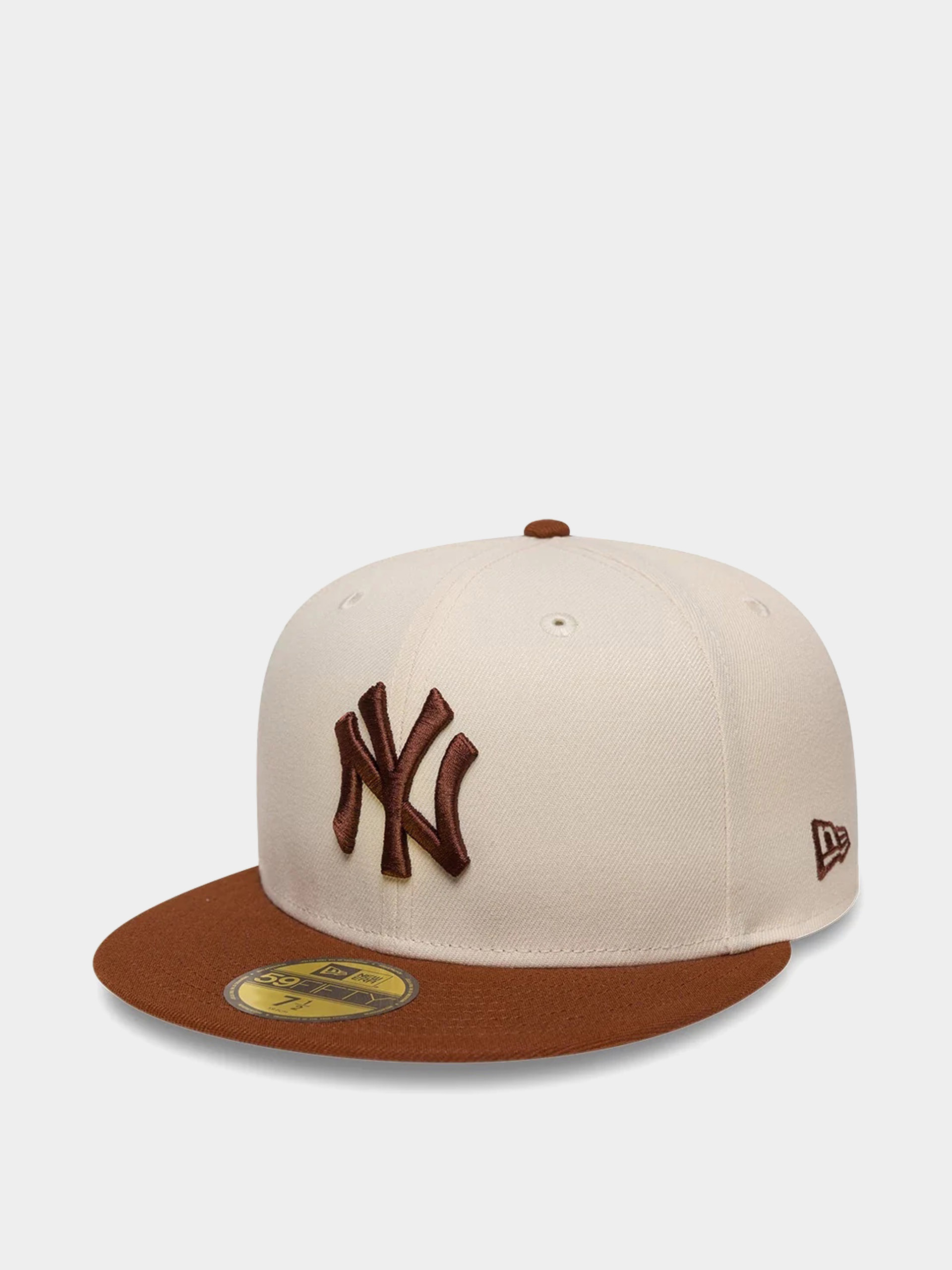 New Era Cap Colour Block League Essential 59Fifty New York Yankees (light cream/brown)