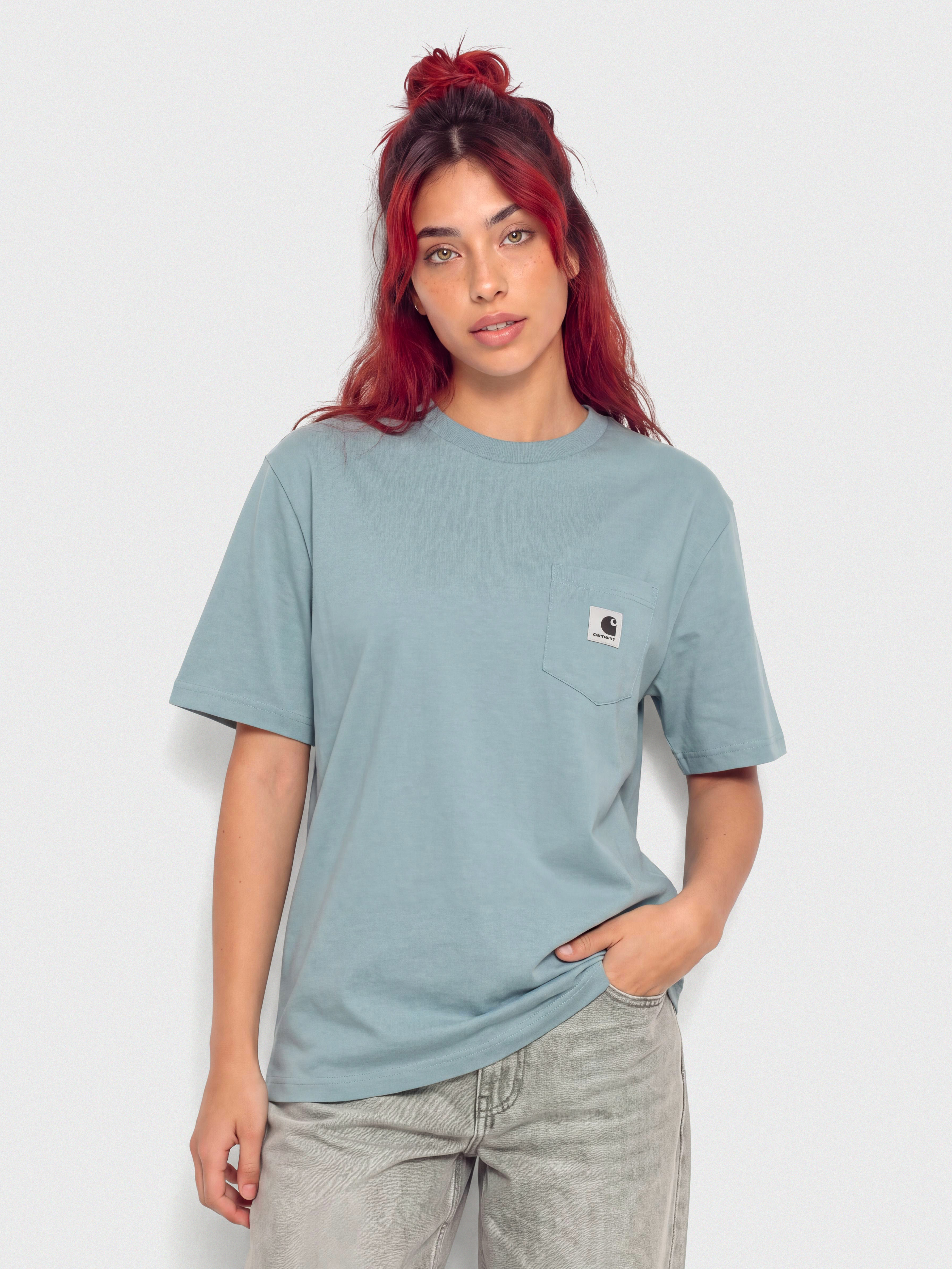 Carhartt WIP Pocket Wmn T-Shirt (citadel)