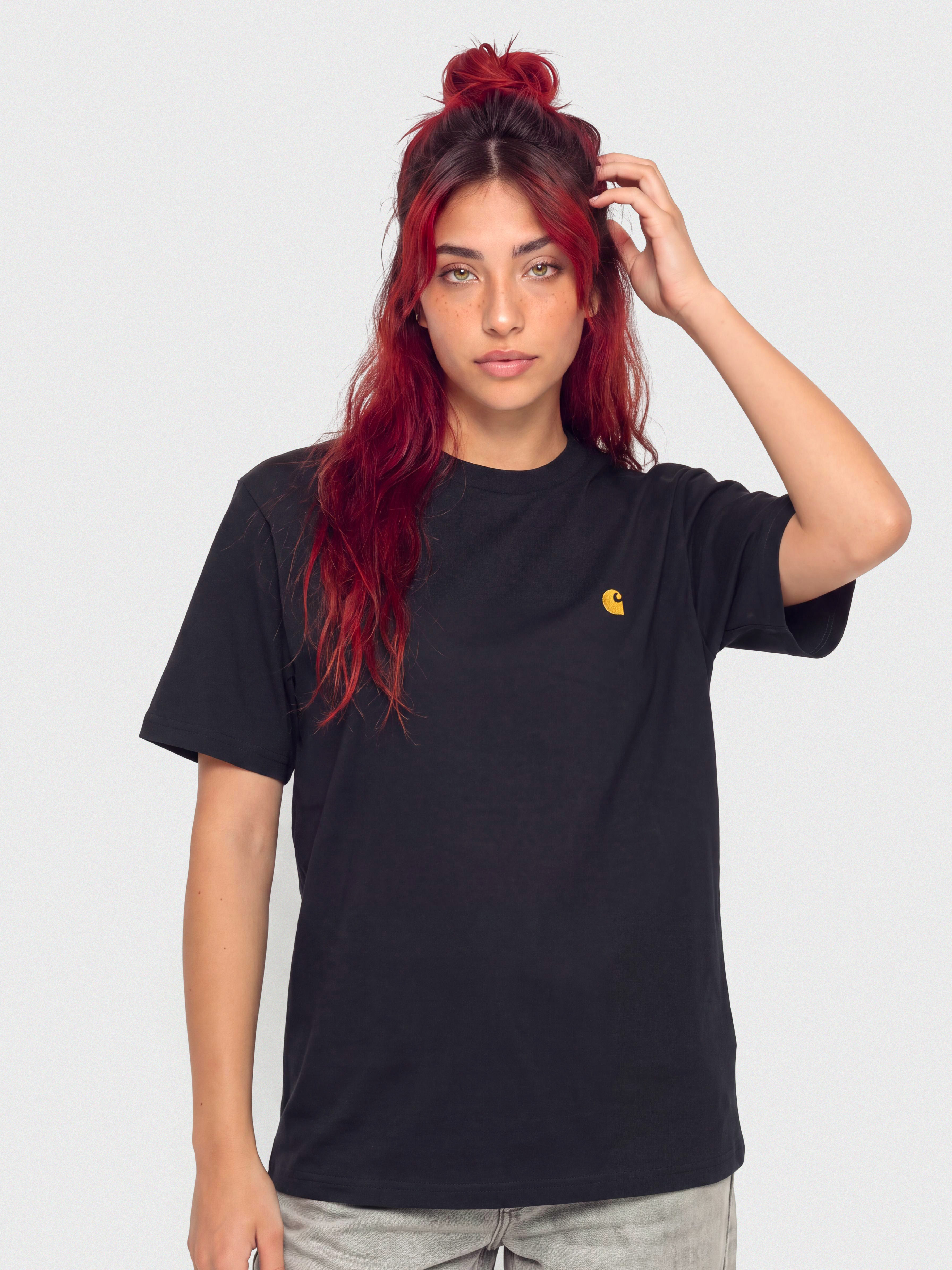 Carhartt WIP Chase Wmn T-Shirt (dark navy/gold)