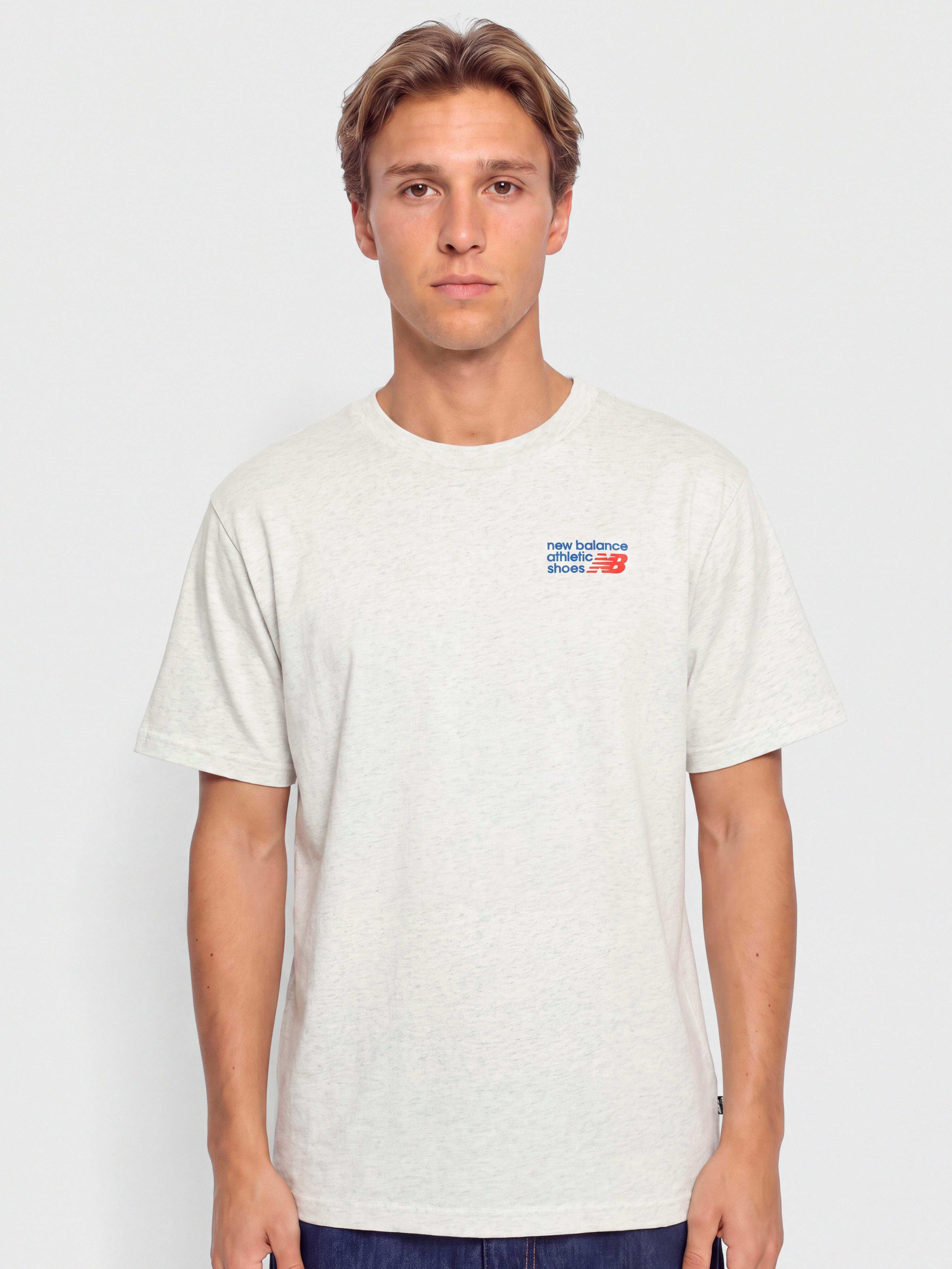 New Balance Athletics Premium Logo T-Shirt (ash heather)