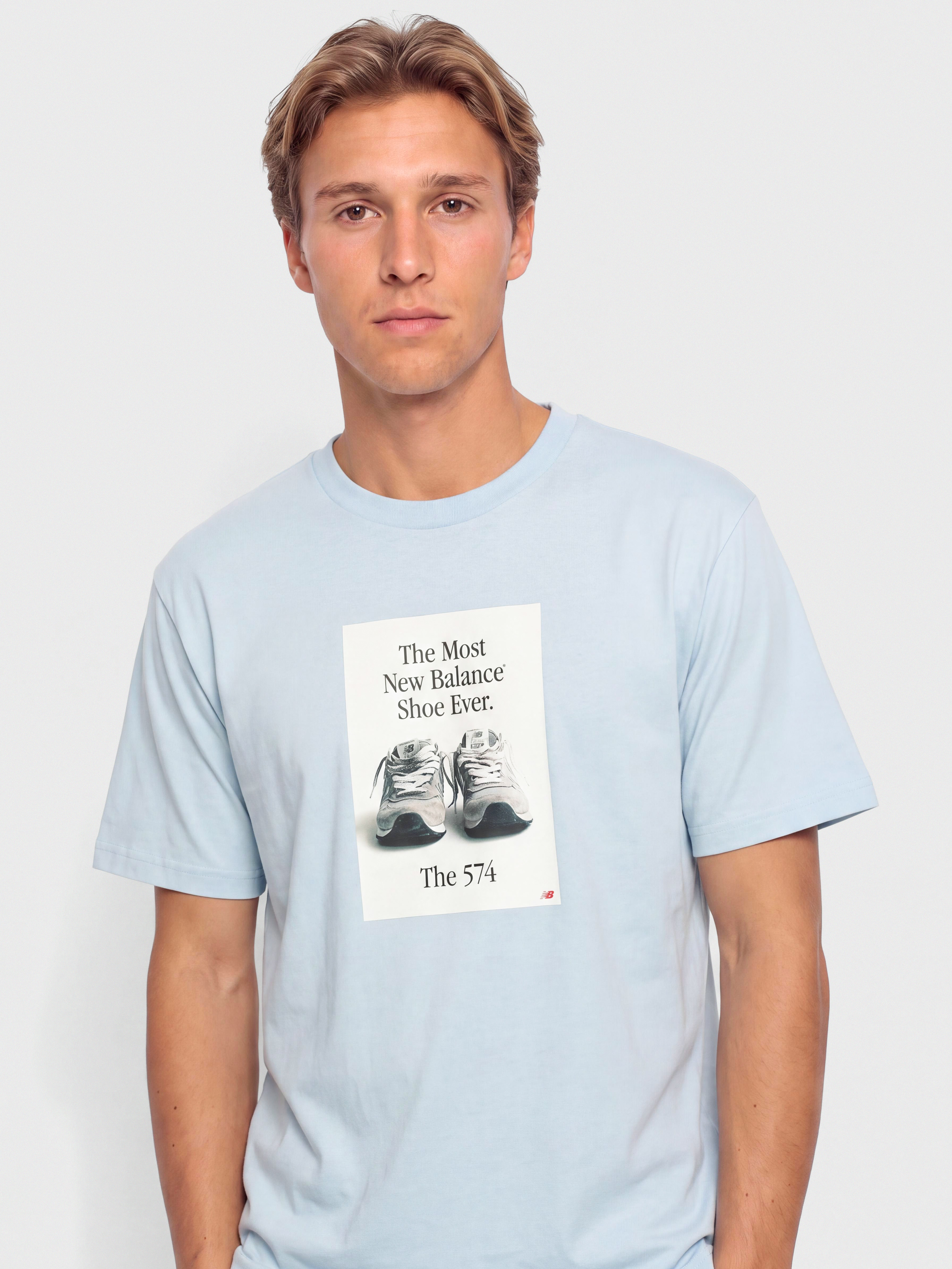 New Balance 574 Ad T-shirt (oxford blue)