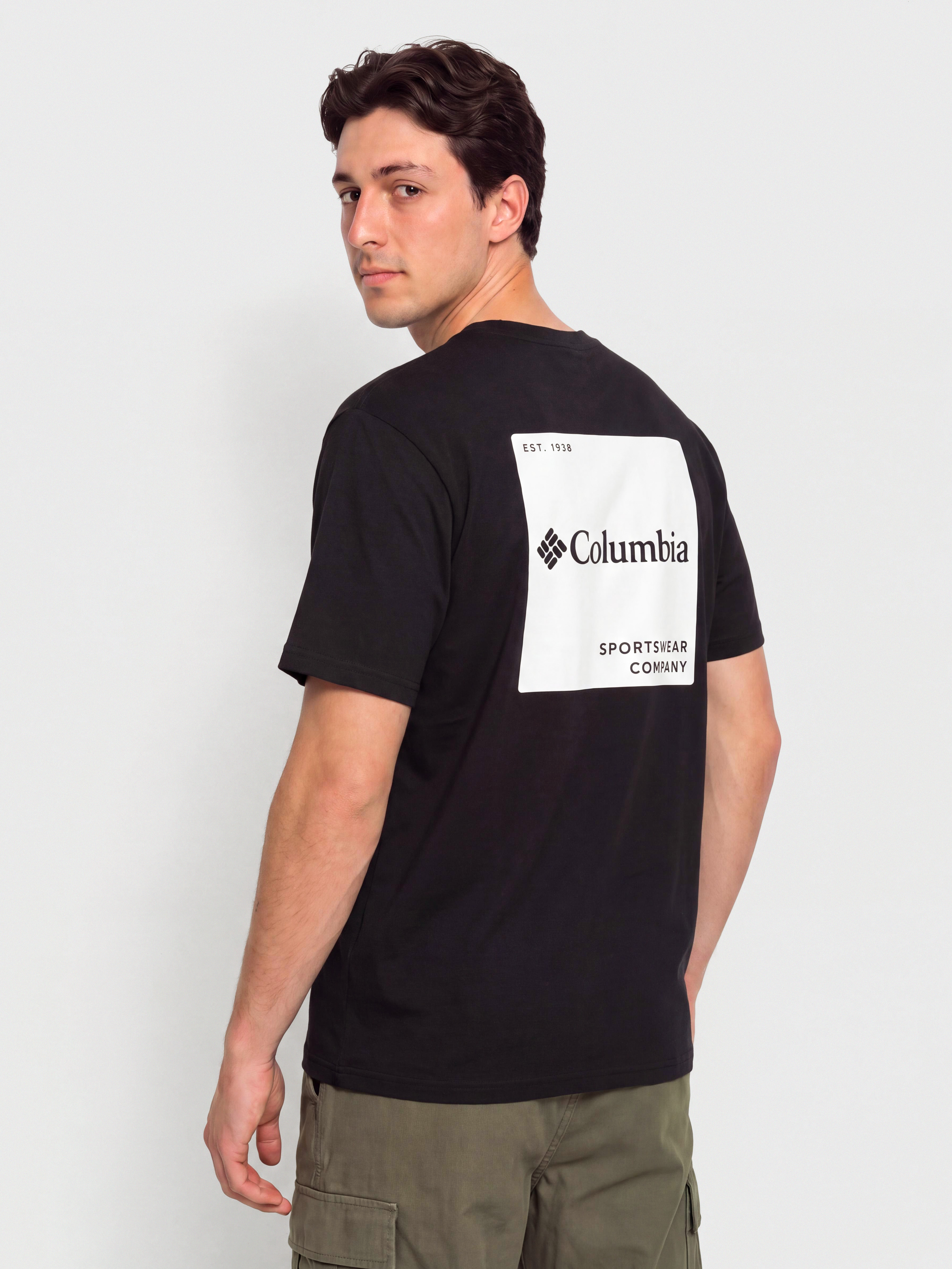 Columbia T-Shirt CSC Logo Back (black/boxy brand)