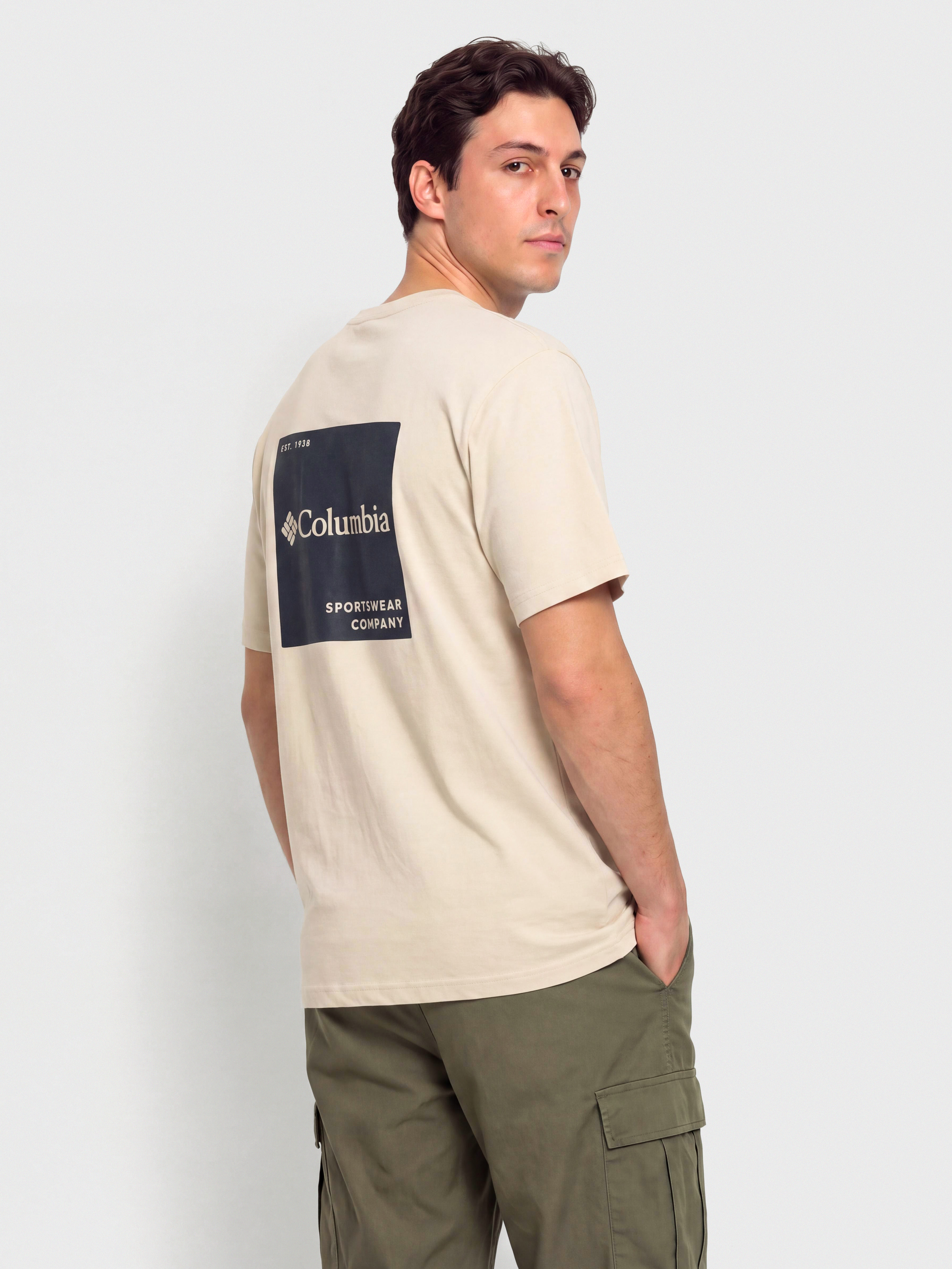 Columbia T-Shirt CSC Logo Back (dark stone/boxy brand)