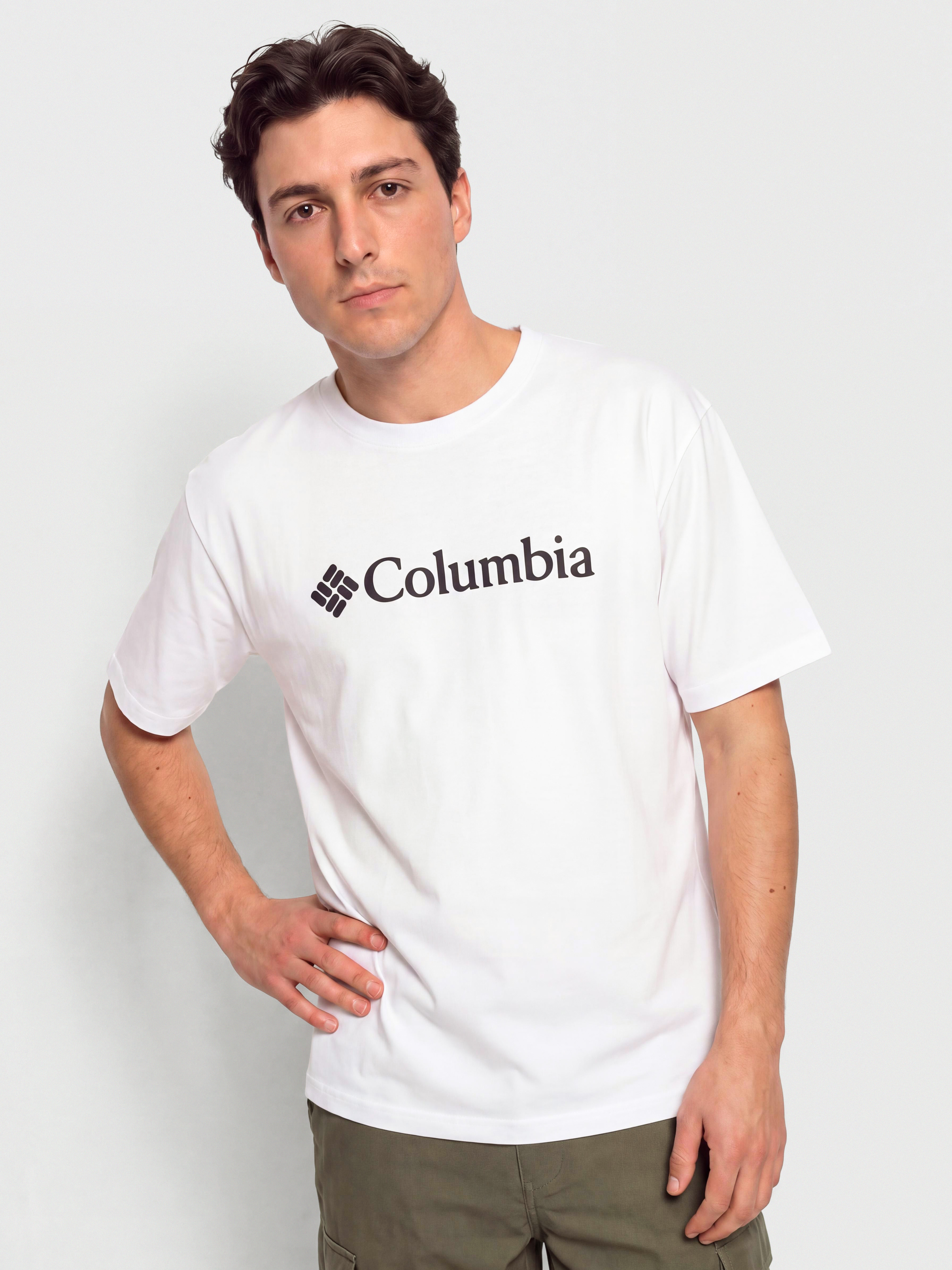 Columbia CSC Basic Logo T-Shirt (white/gem columbia)