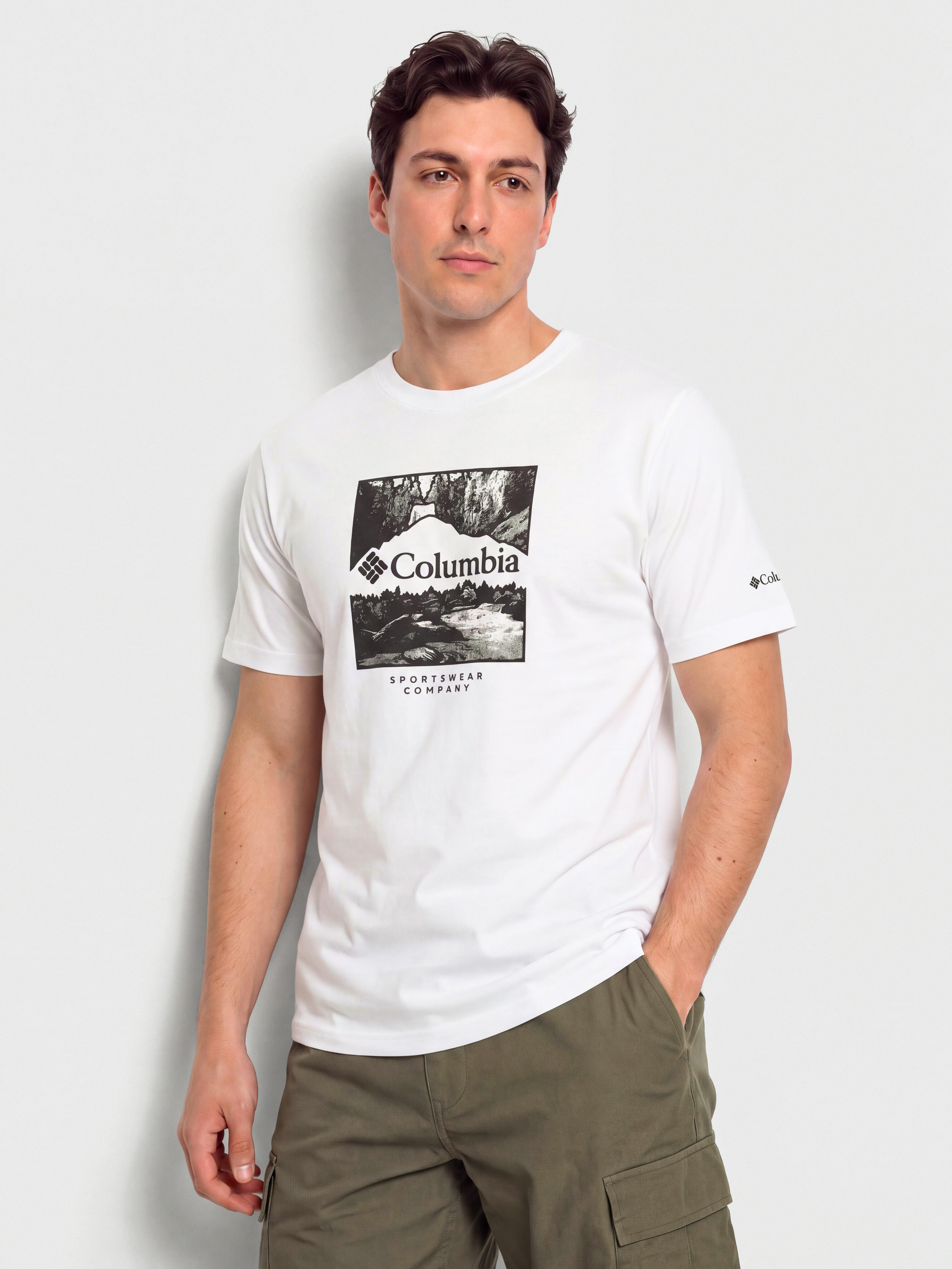 Columbia Csc Seasonal Logo T-Shirt (white/waterscape)