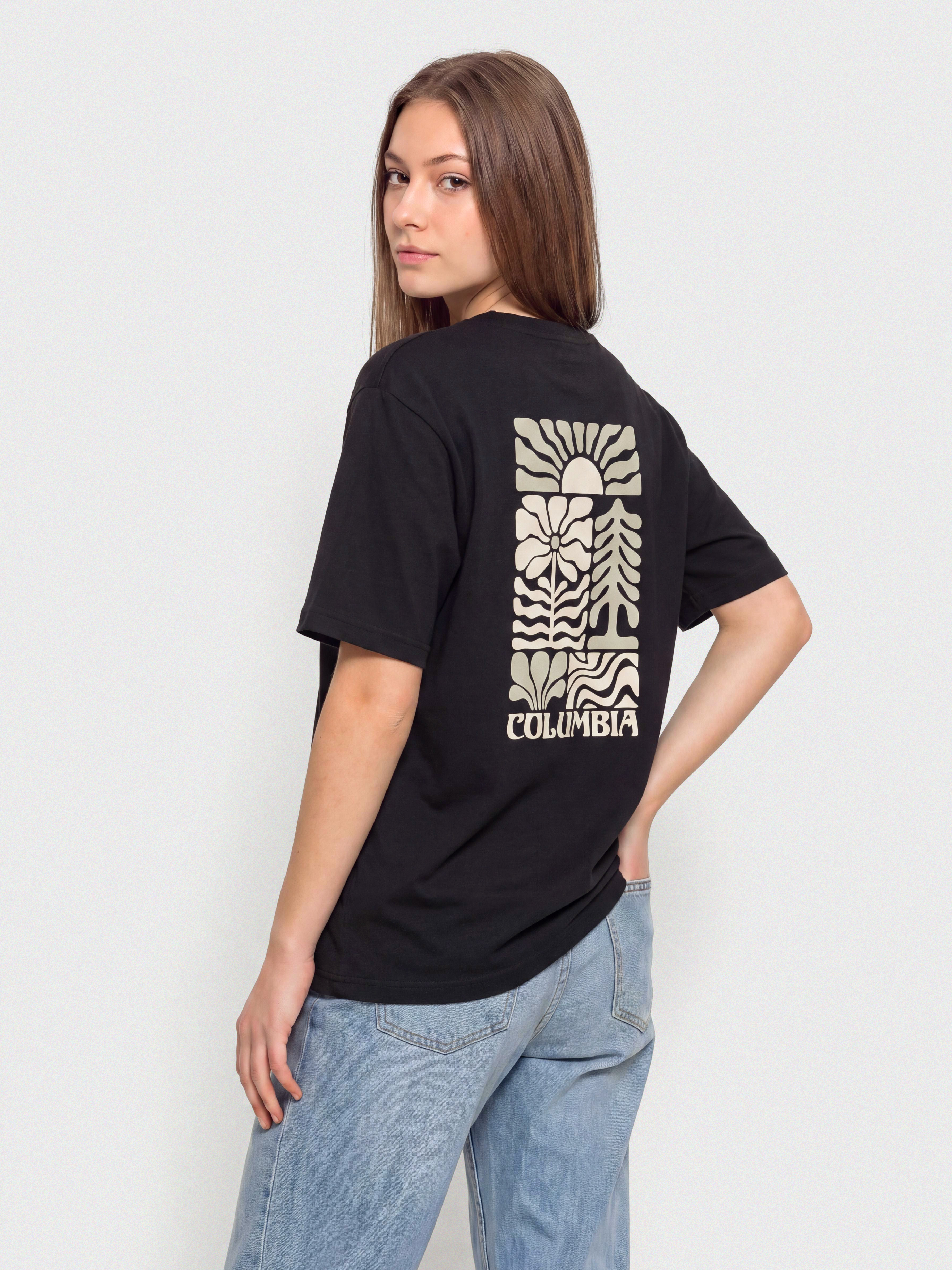 Columbia Rolling Bend Graphic Oversized Wmn T-Shirt (black/floral groove)