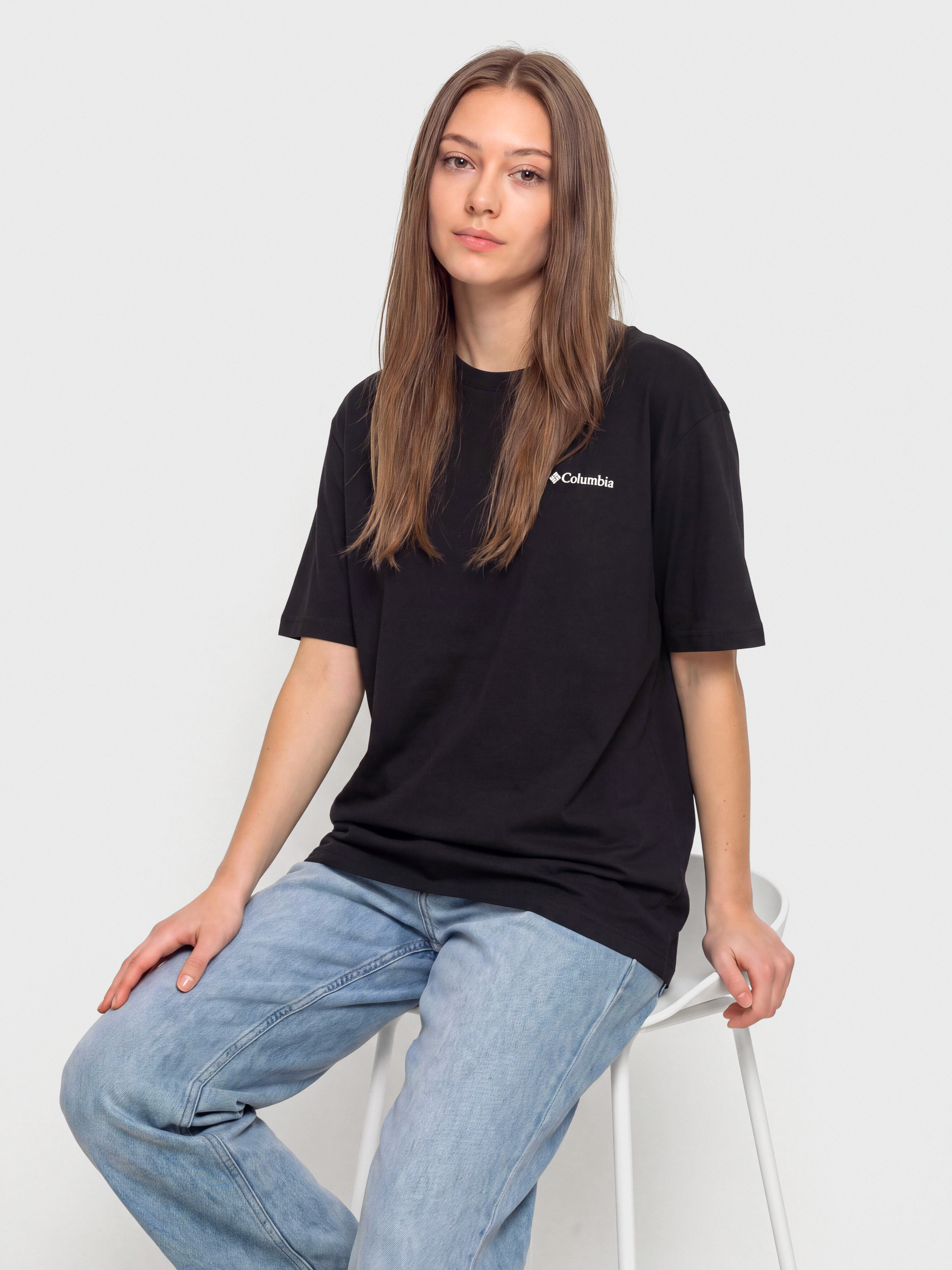 Columbia Rolling Bend Graphic Oversized Wmn T-Shirt (black/floral groove)
