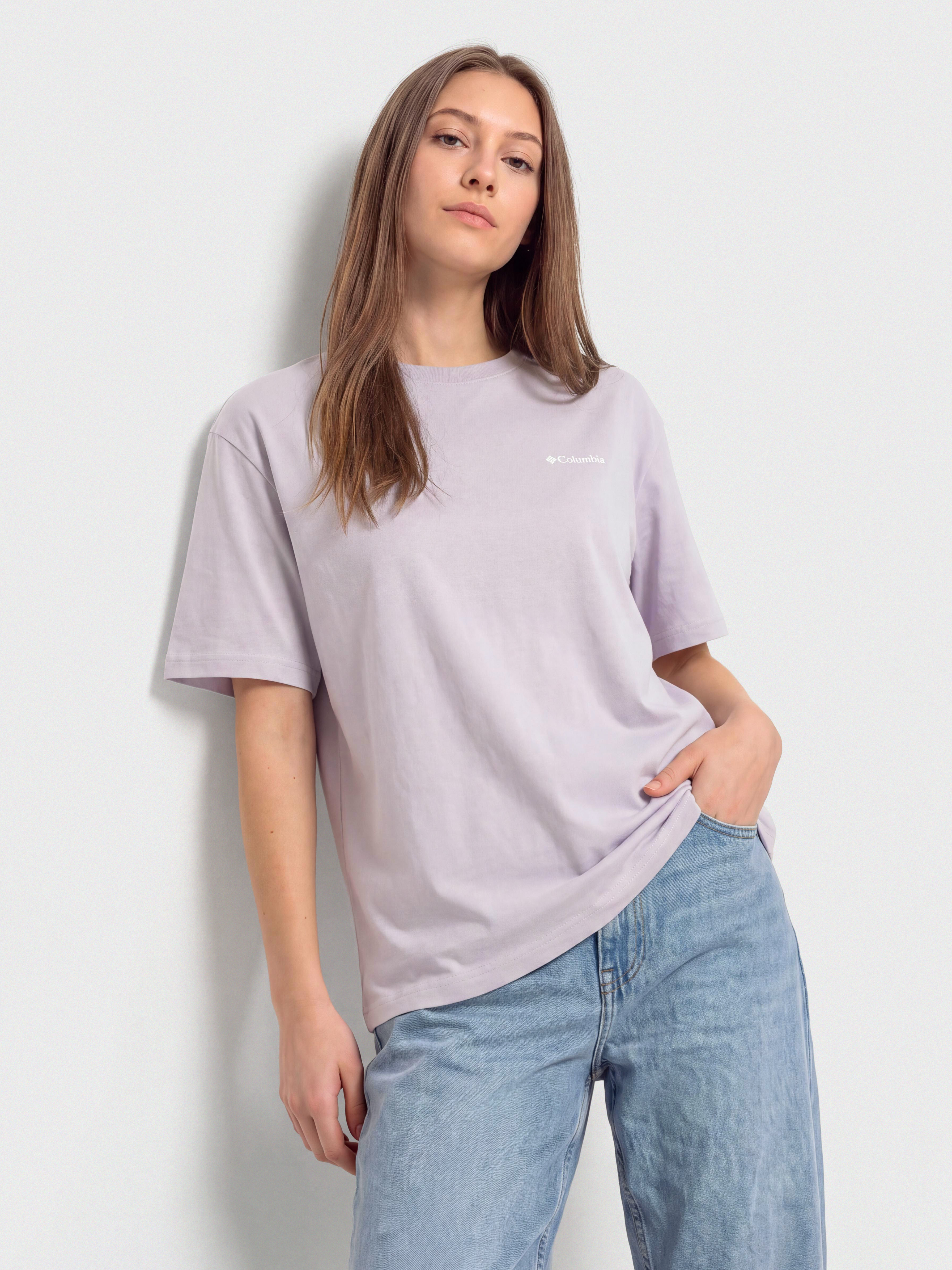 Columbia Rolling Bend Graphic Oversized Wmn T-Shirt (lavender pearl/floral groove)