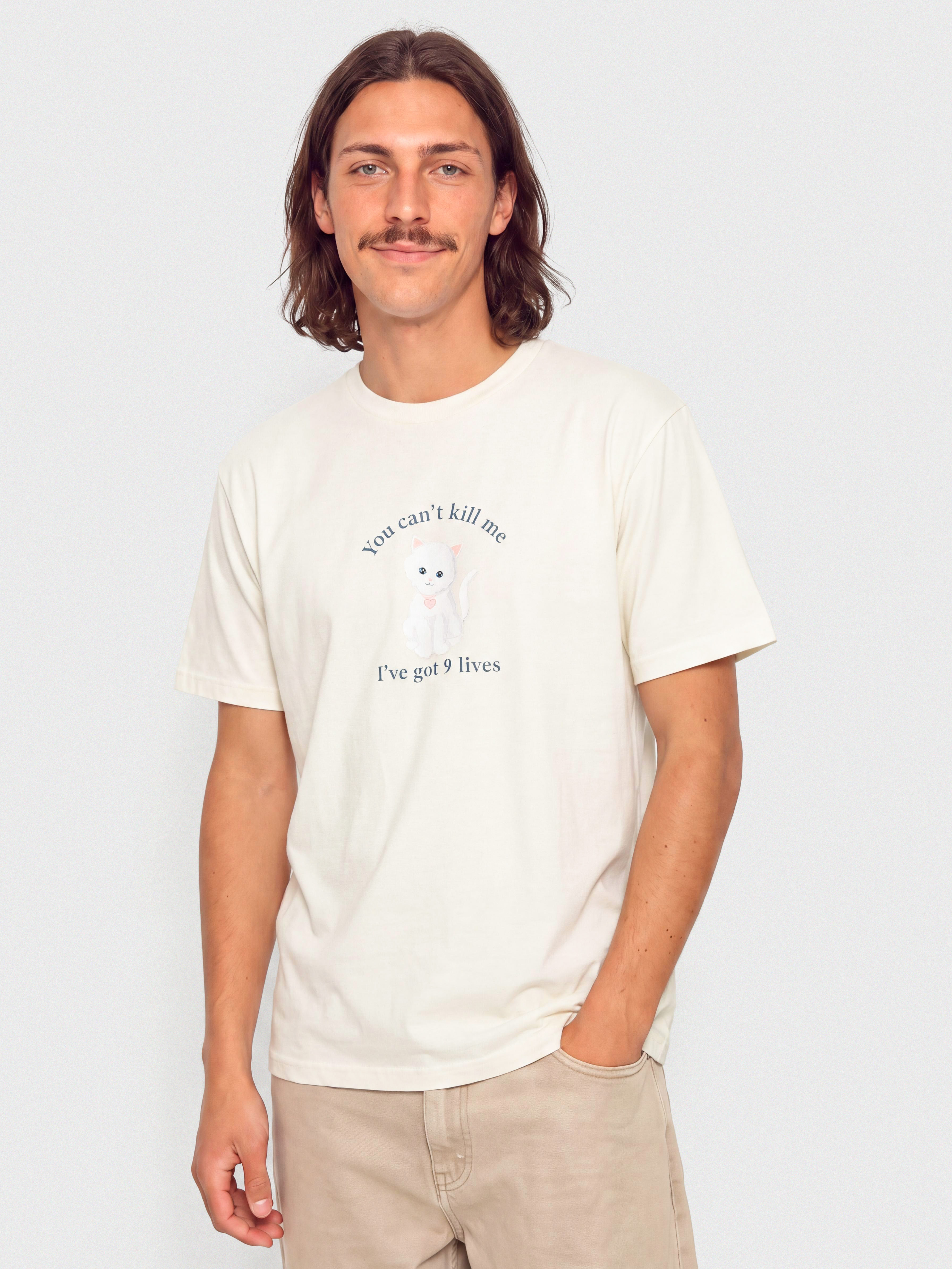 RipNDip T-Shirt 9 Lives (bone)